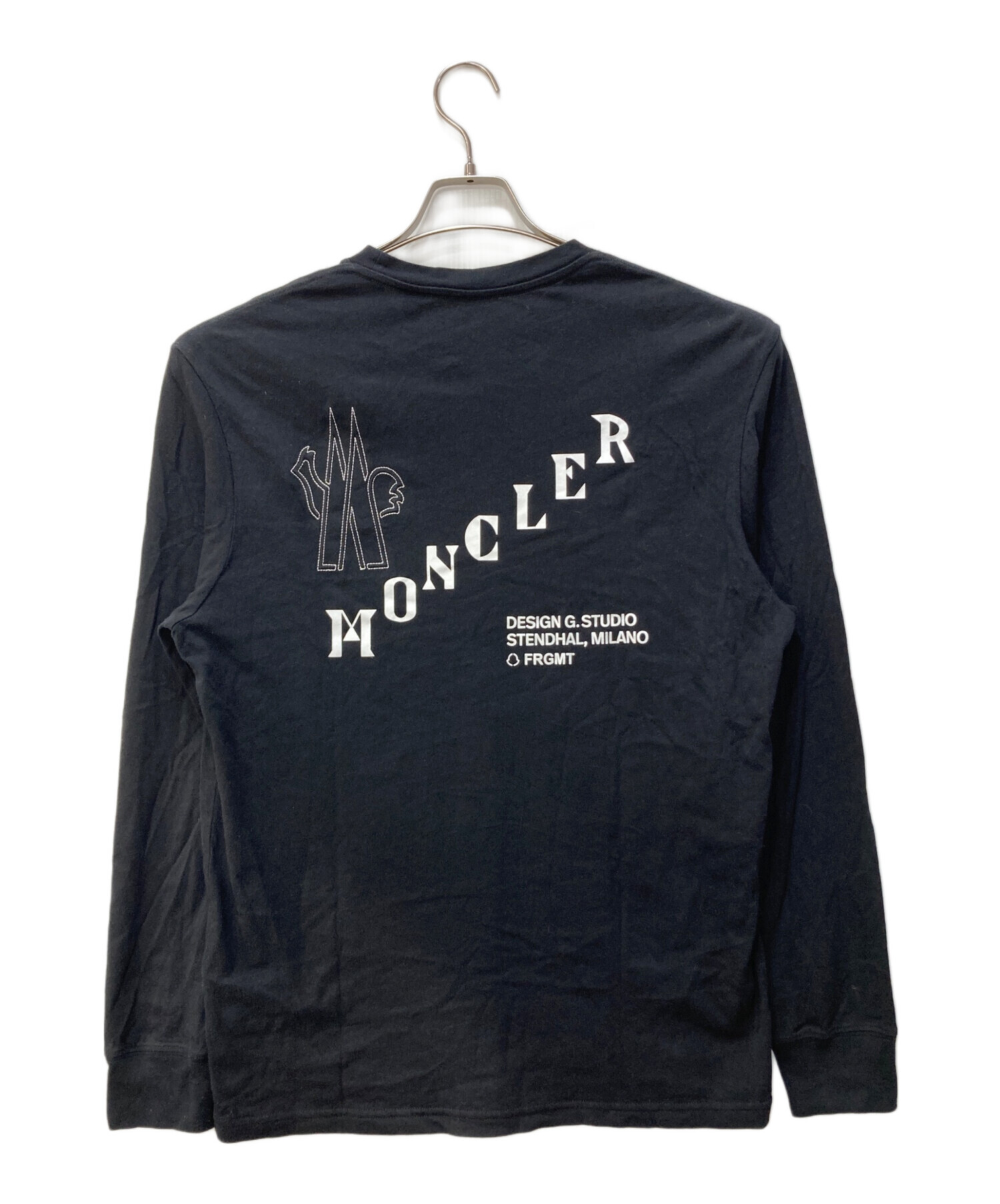 中古・古着通販】MONCLER (モンクレール) FRAGMENT DESIGN (フラグメントデザイン) MAGLIA T-SHIRT ブラック  サイズ:S｜ブランド・古着通販 トレファク公式【TREFAC FASHION】スマホサイト