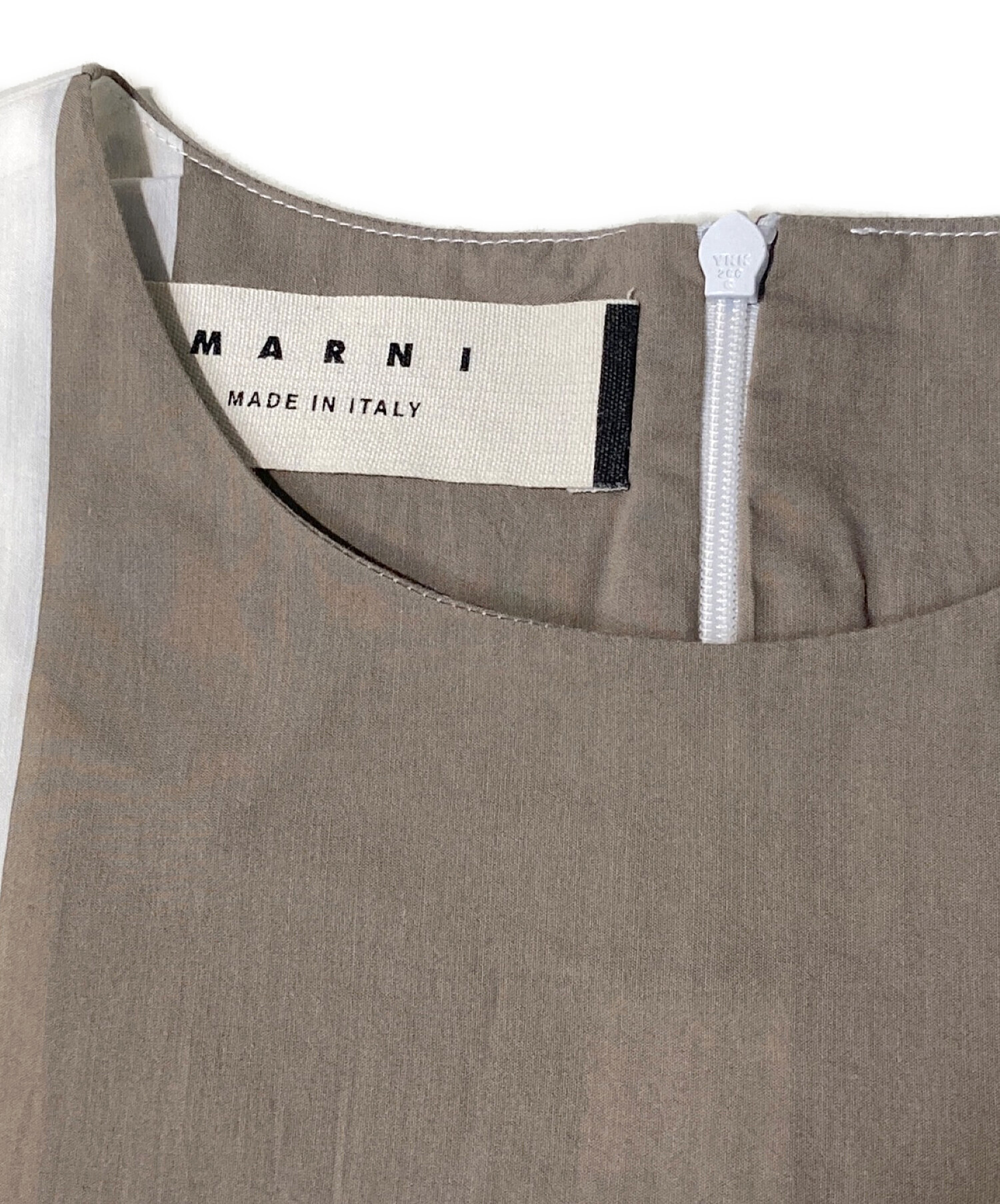 中古・古着通販】MARNI (マルニ) ストライプワンピース ホワイト