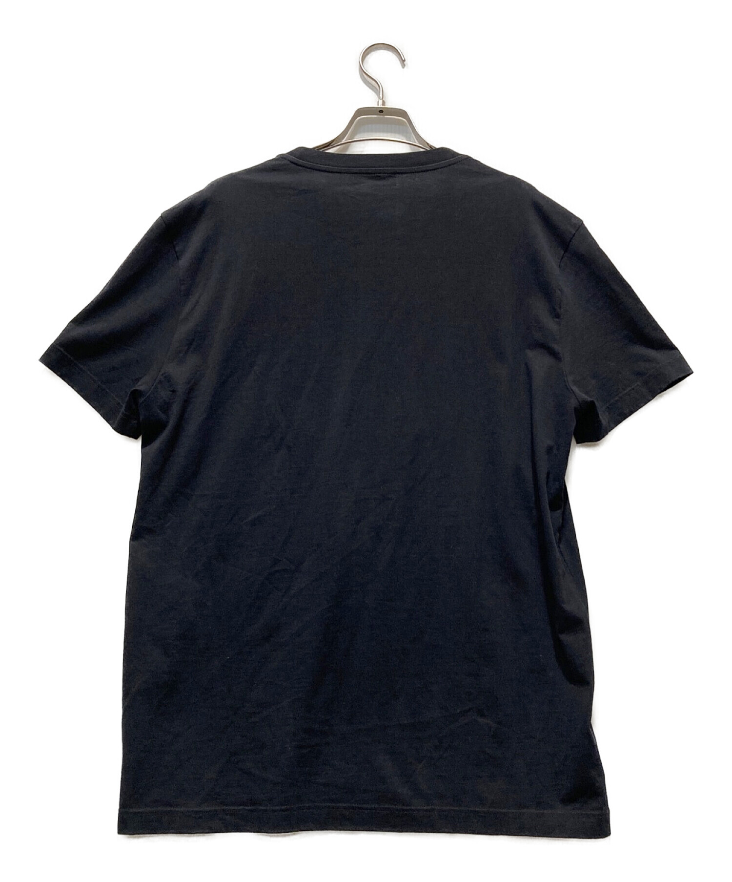 PRADA (プラダ) ロゴ刺繍Tシャツ ブラック サイズ:XL