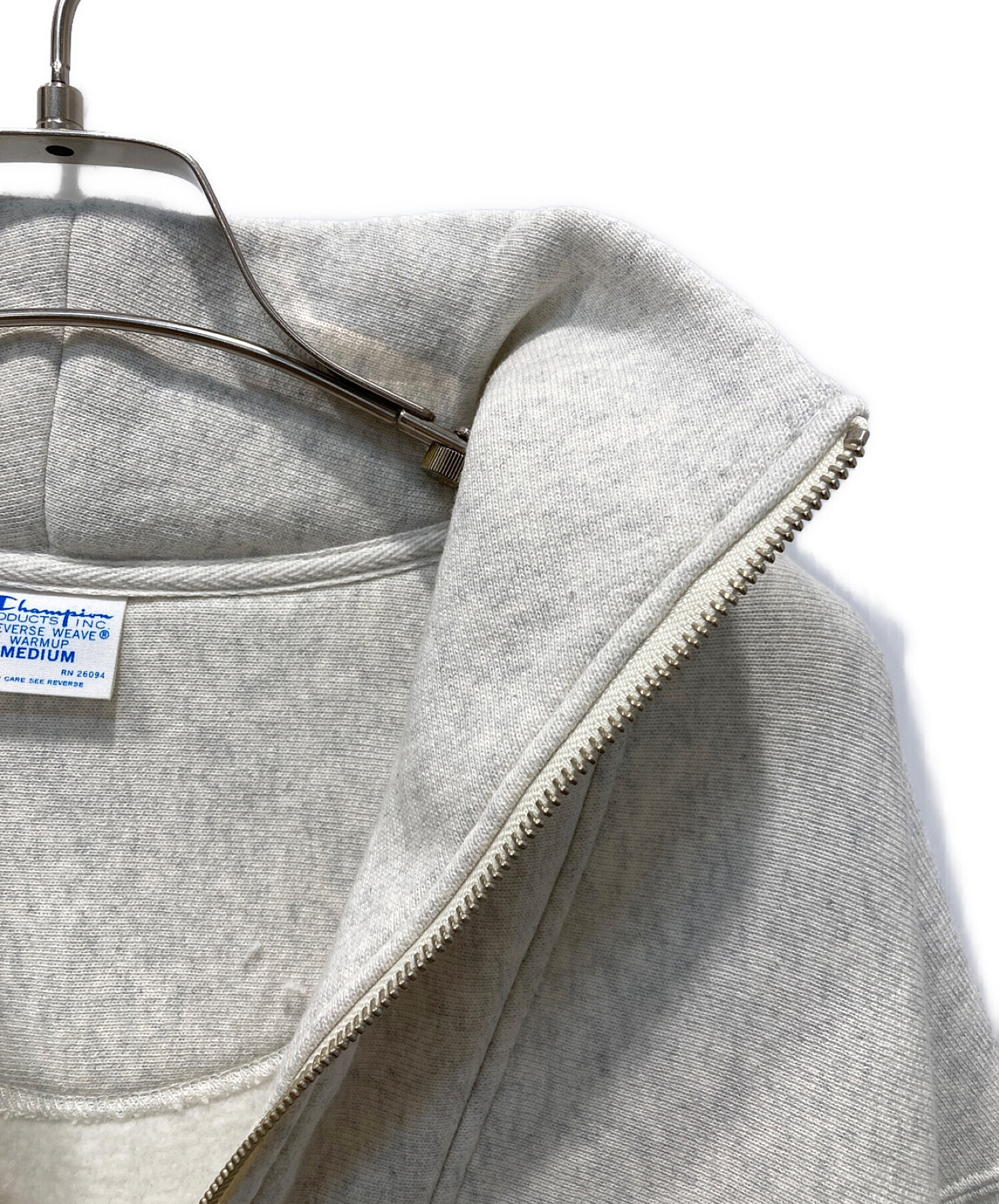 Champion×URBAN RESEARCH (チャンピオン×アーバンリサーチ) リバースウィーブハーフZIP SWEAT ライトグレー サイズ:M