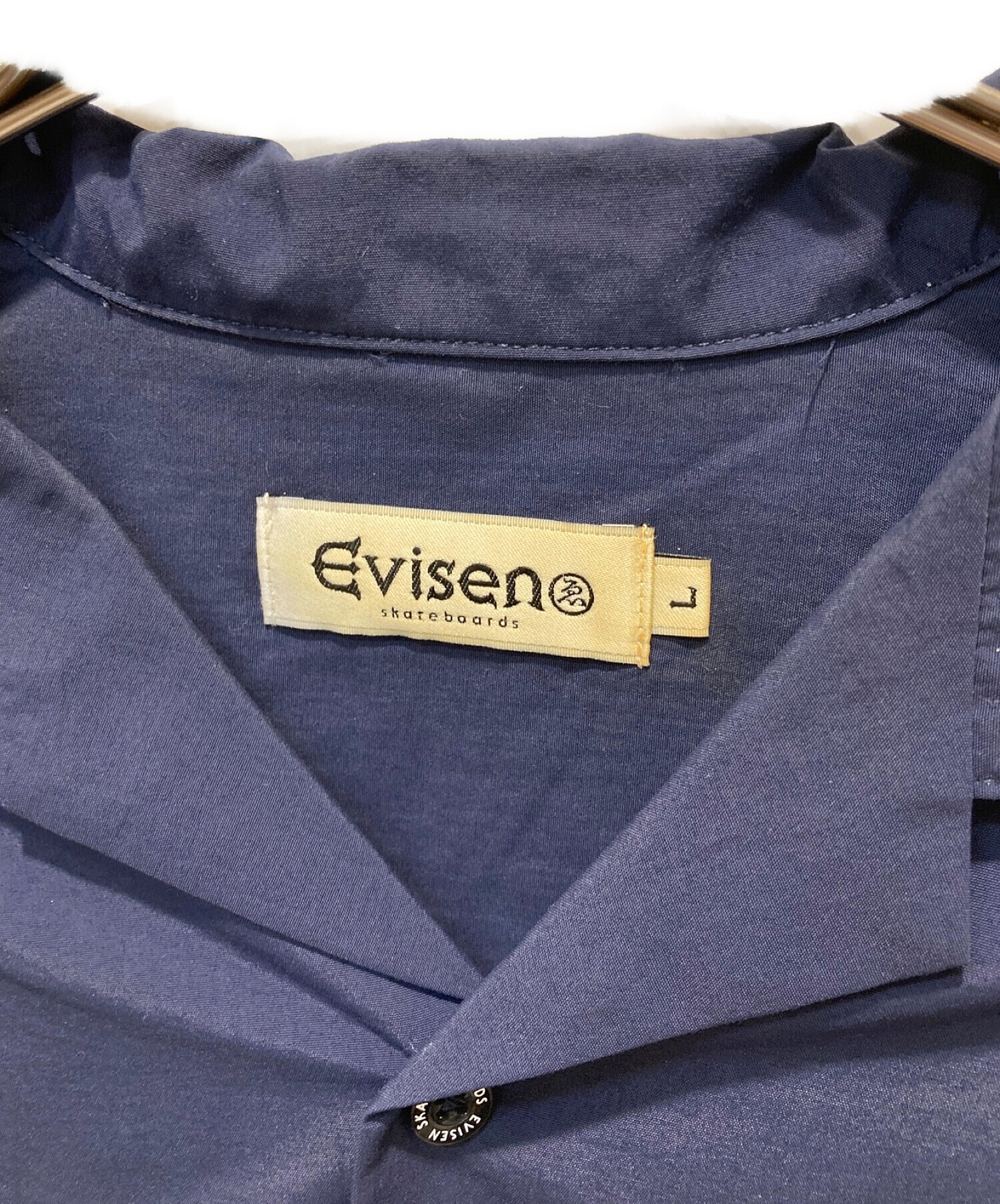 EVISEN (エビセン) SIDE POCKET SHIRT ネイビー サイズ:L