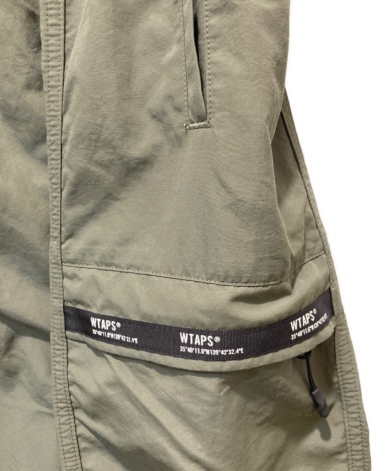 中古・古着通販】WTAPS (ダブルタップス) TRACKS TROUSERS オリーブ