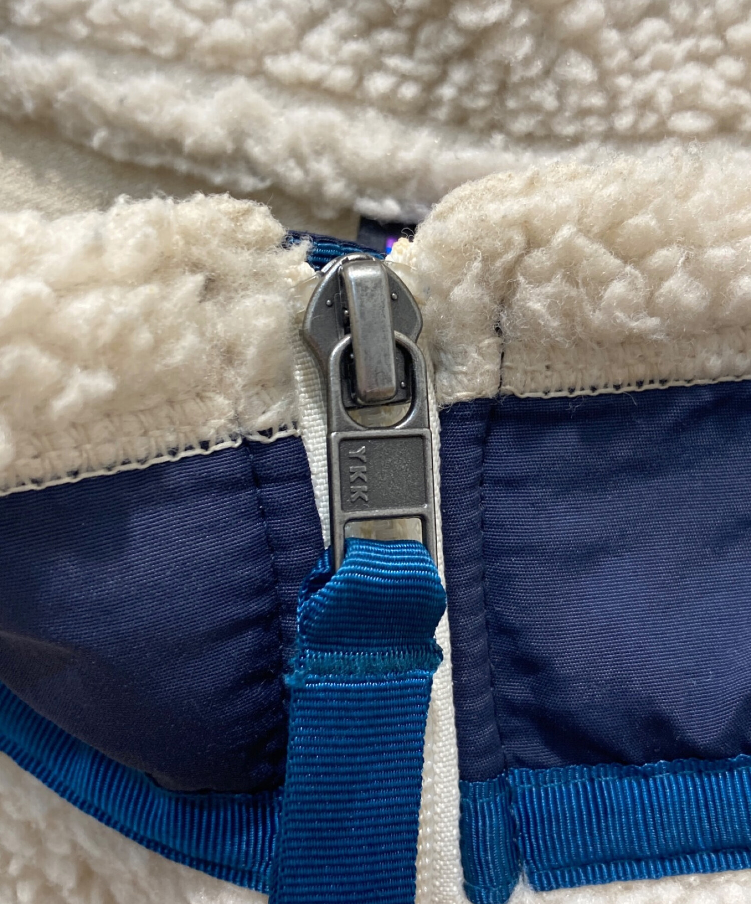 中古・古着通販】Patagonia (パタゴニア) クラシックレトロXジャケット ベージュ×ネイビー サイズ:XL｜ブランド・古着通販  トレファク公式【TREFAC FASHION】スマホサイト