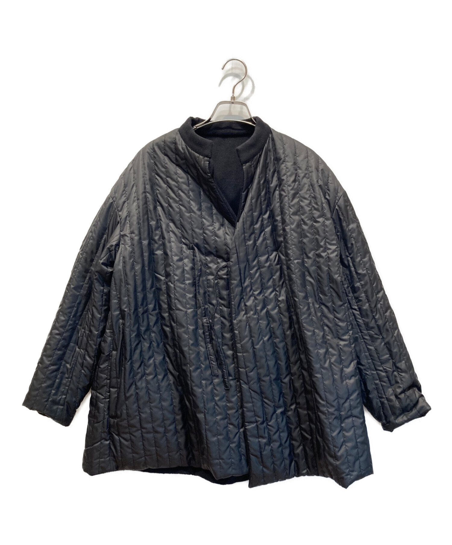 中古・古着通販】KIJI (キジ) WOOL×QUILTING REVERSIBLE HALF COAT ブラック サイズ:2｜ブランド・古着通販  トレファク公式【TREFAC FASHION】スマホサイト