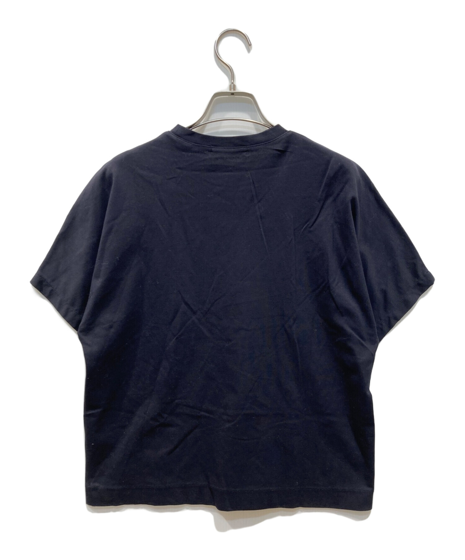 EBURE (エブール) 超長綿スーピマコットンTシャツ ネイビー サイズ:38