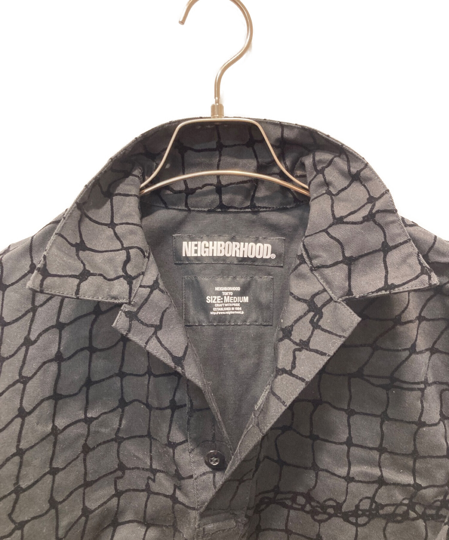 NEIGHBORHOOD (ネイバーフッド) FLOCK PULL C-SHIRT LS ブラック サイズ:M