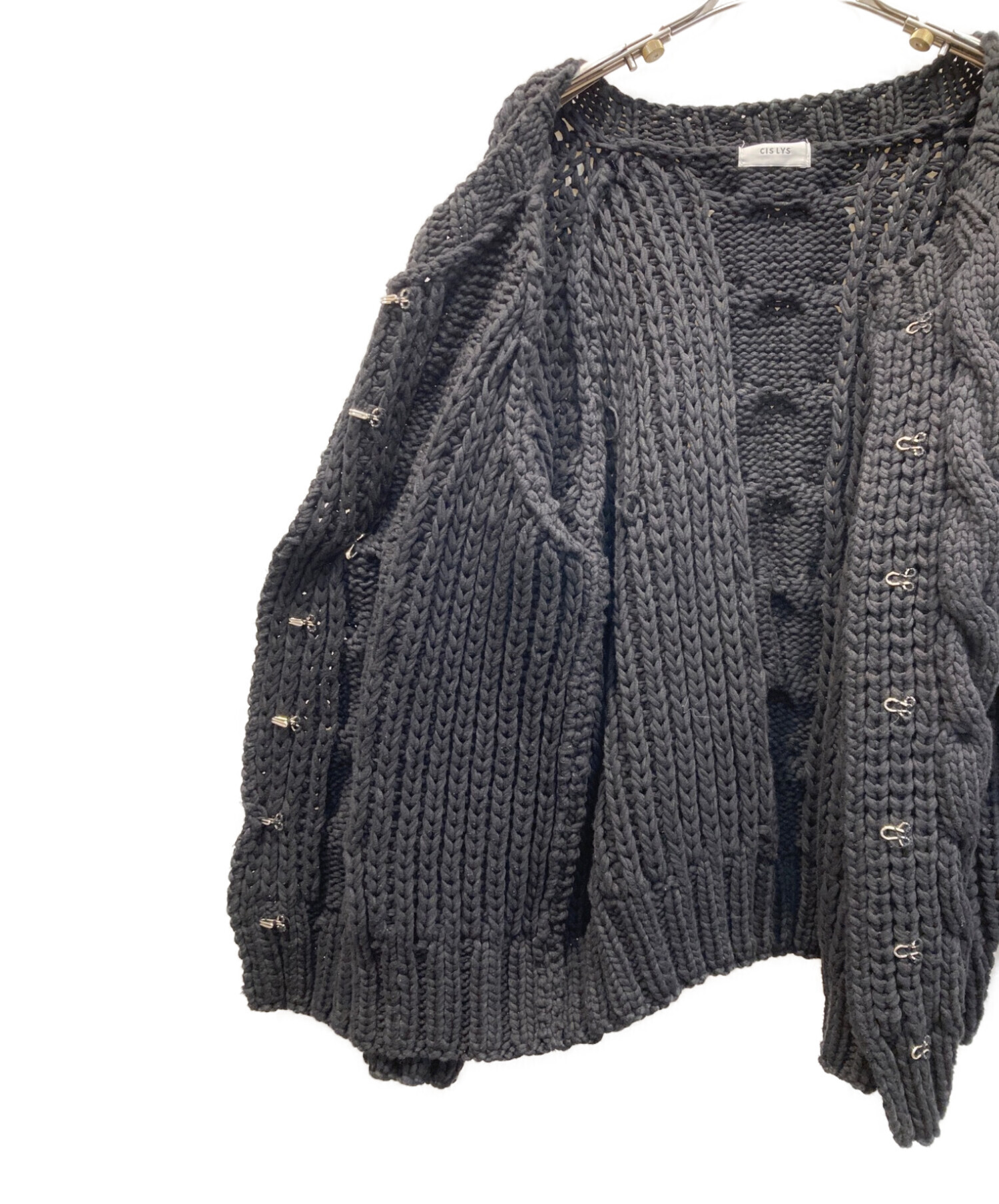 cislys Loop fringe 2way knit cardigan - トップス