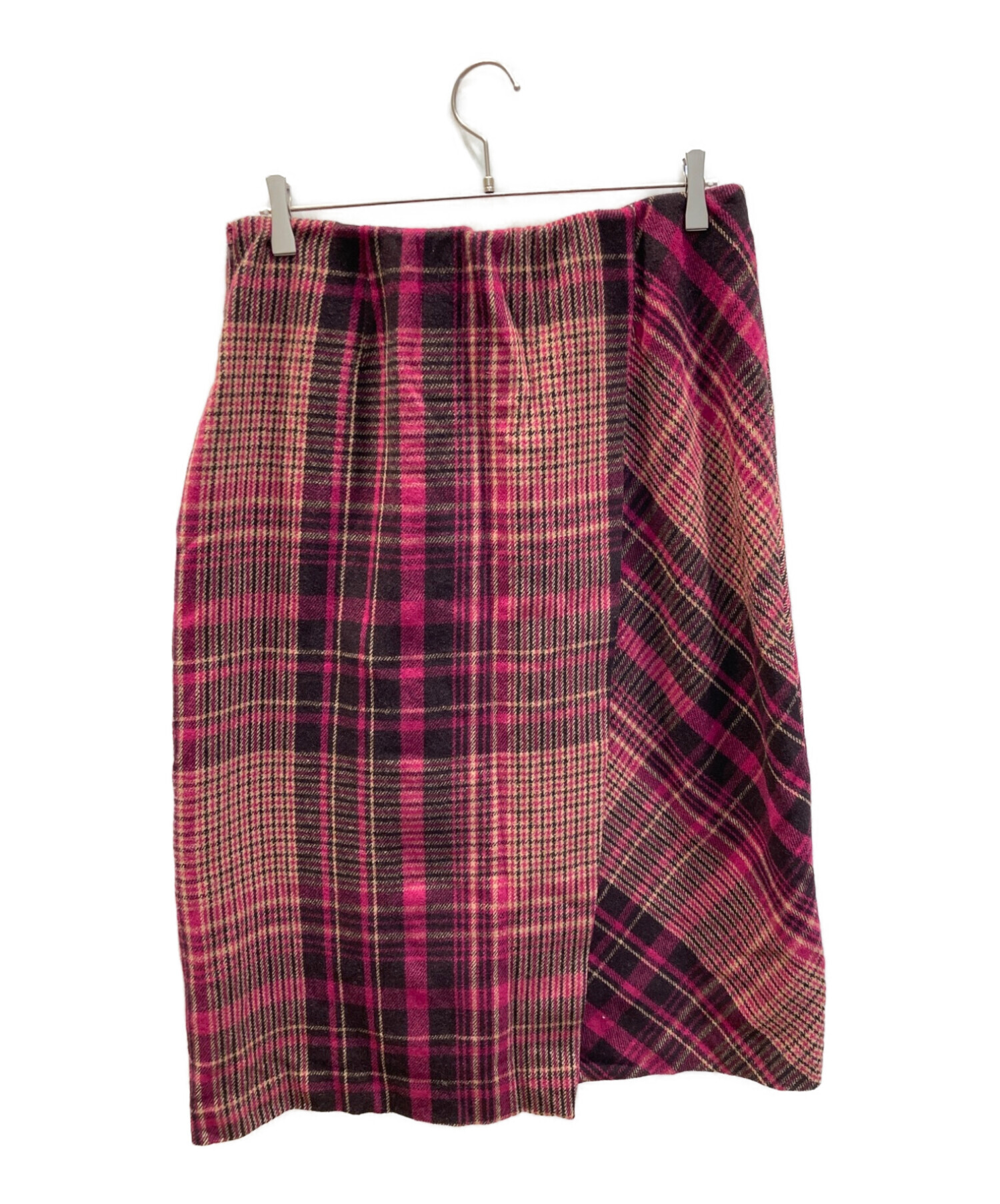 Gabardine K.T (ギャバシンケーティー) ウールスカート ショッキングピンク サイズ:17 未使用品