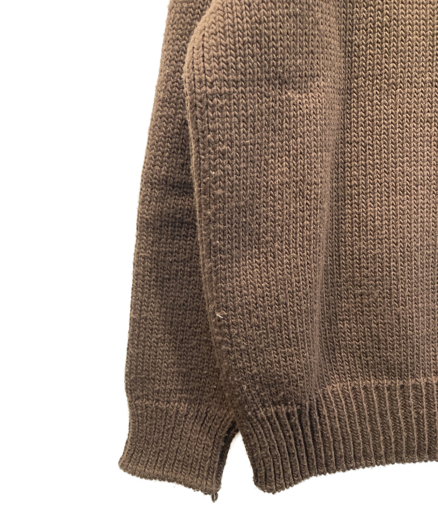 MUSE de Deuxieme Classe (ミューズ ドゥーズィエム クラス) French Merino カーディガン ブラウン サイズ:-