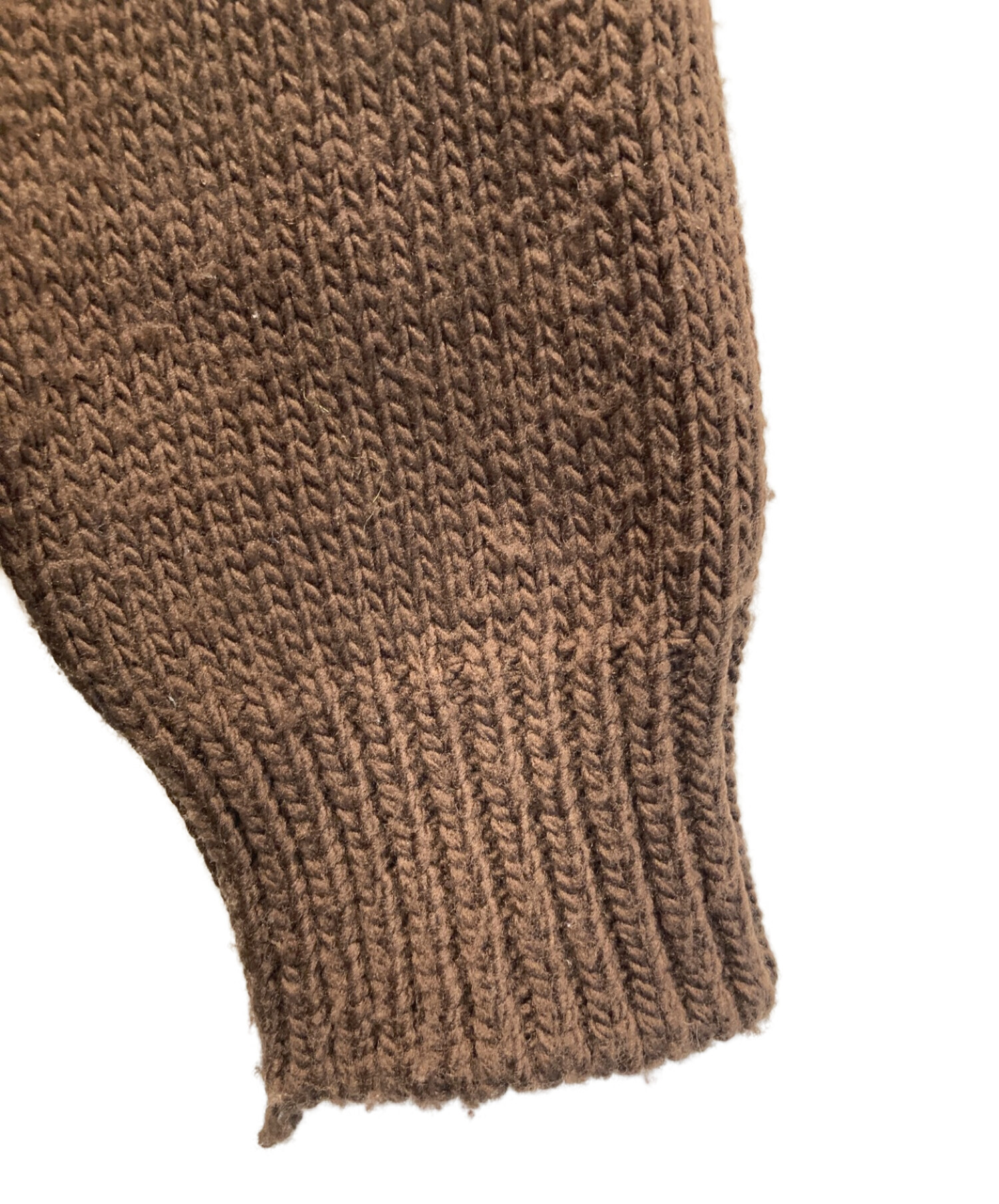 MUSE de Deuxieme Classe (ミューズ ドゥーズィエム クラス) French Merino カーディガン ブラウン サイズ:-