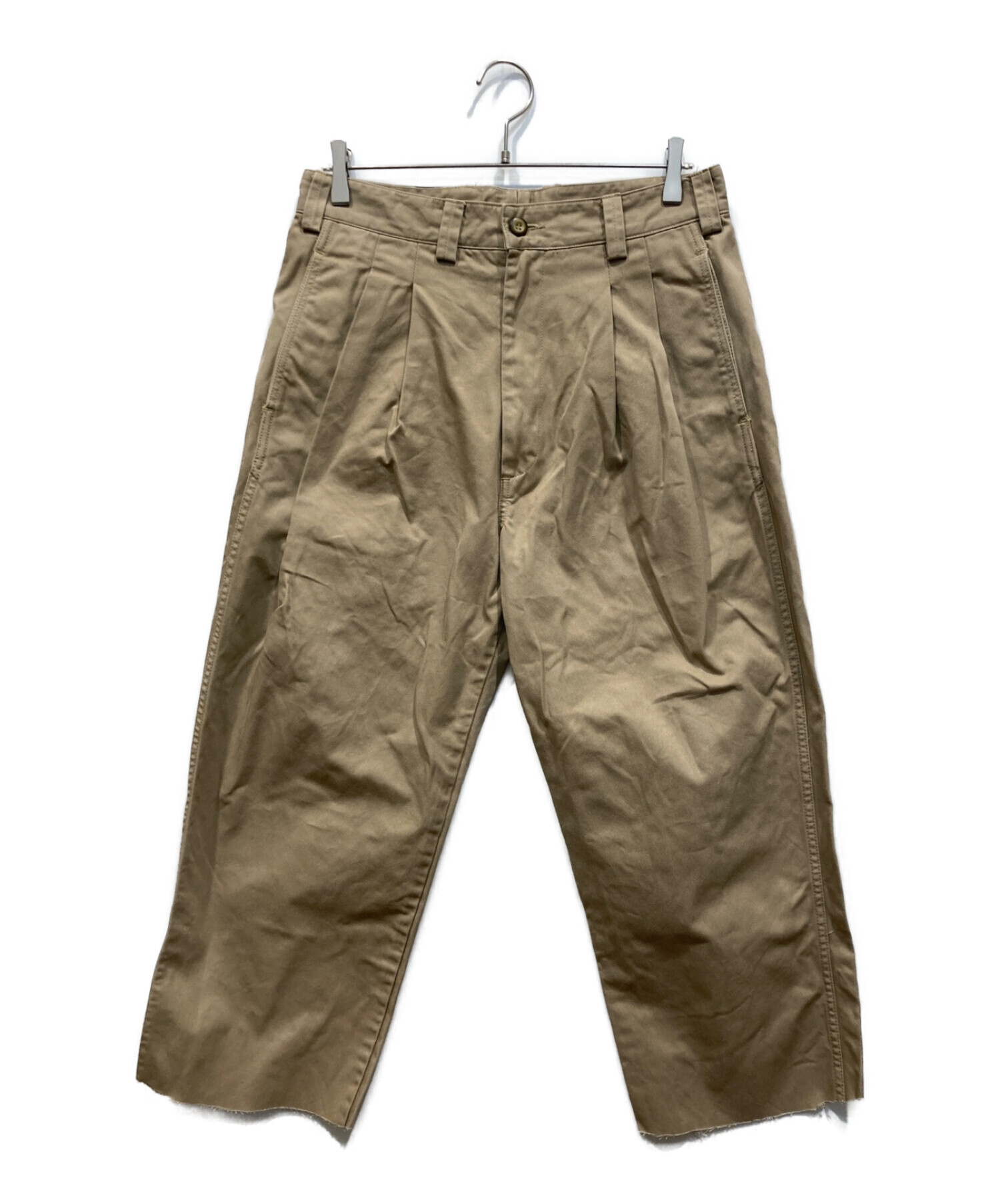 偉大な PANTS CHINO イズネス WIDE is-ness L BEIGE パンツ - bestcheerstone.com