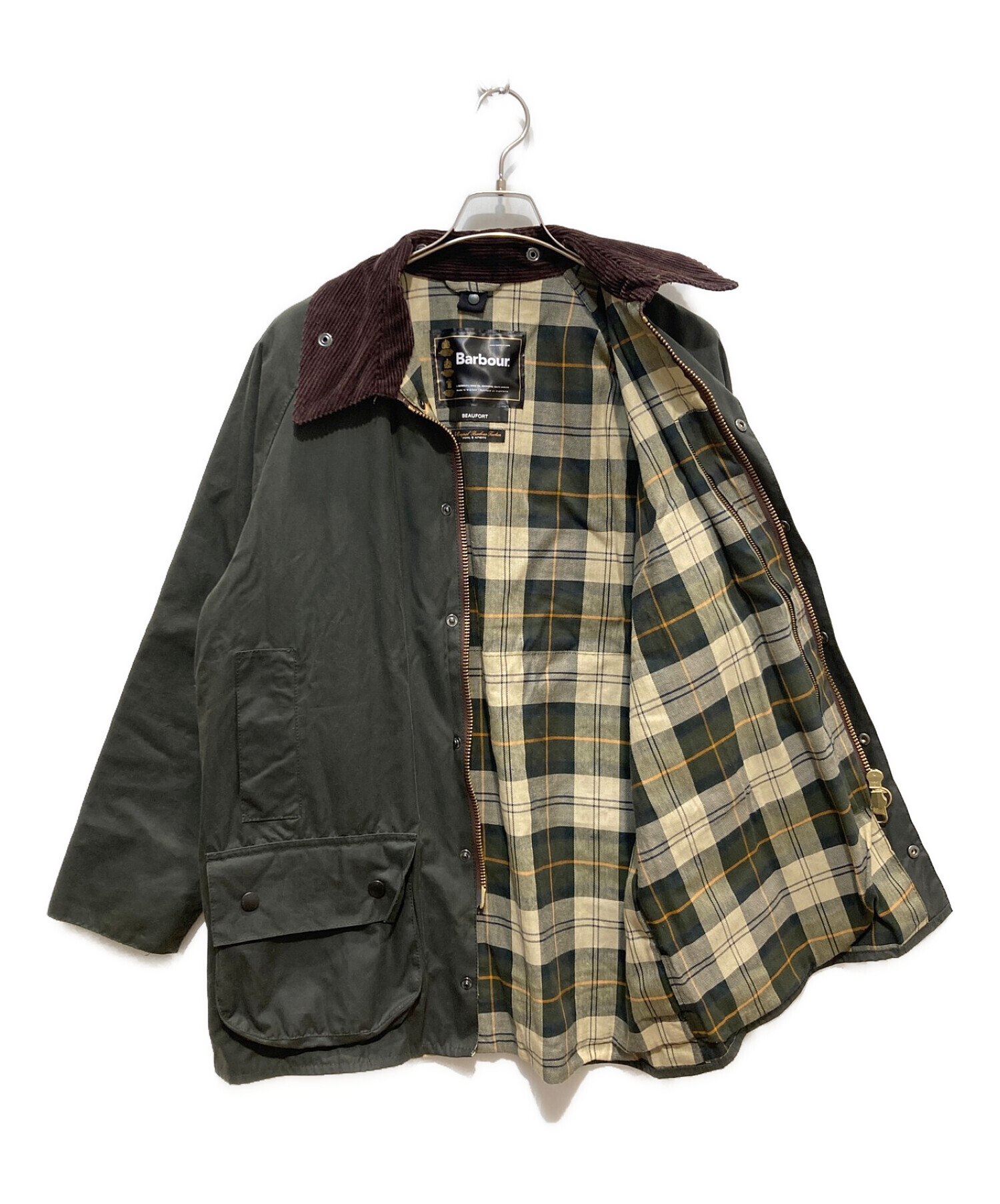 【中古・古着通販】Barbour (バブアー) BEAUFORT WAX JACKET セージグリーン サイズ:C40｜ブランド・古着通販  トレファク公式【TREFAC FASHION】スマホサイト