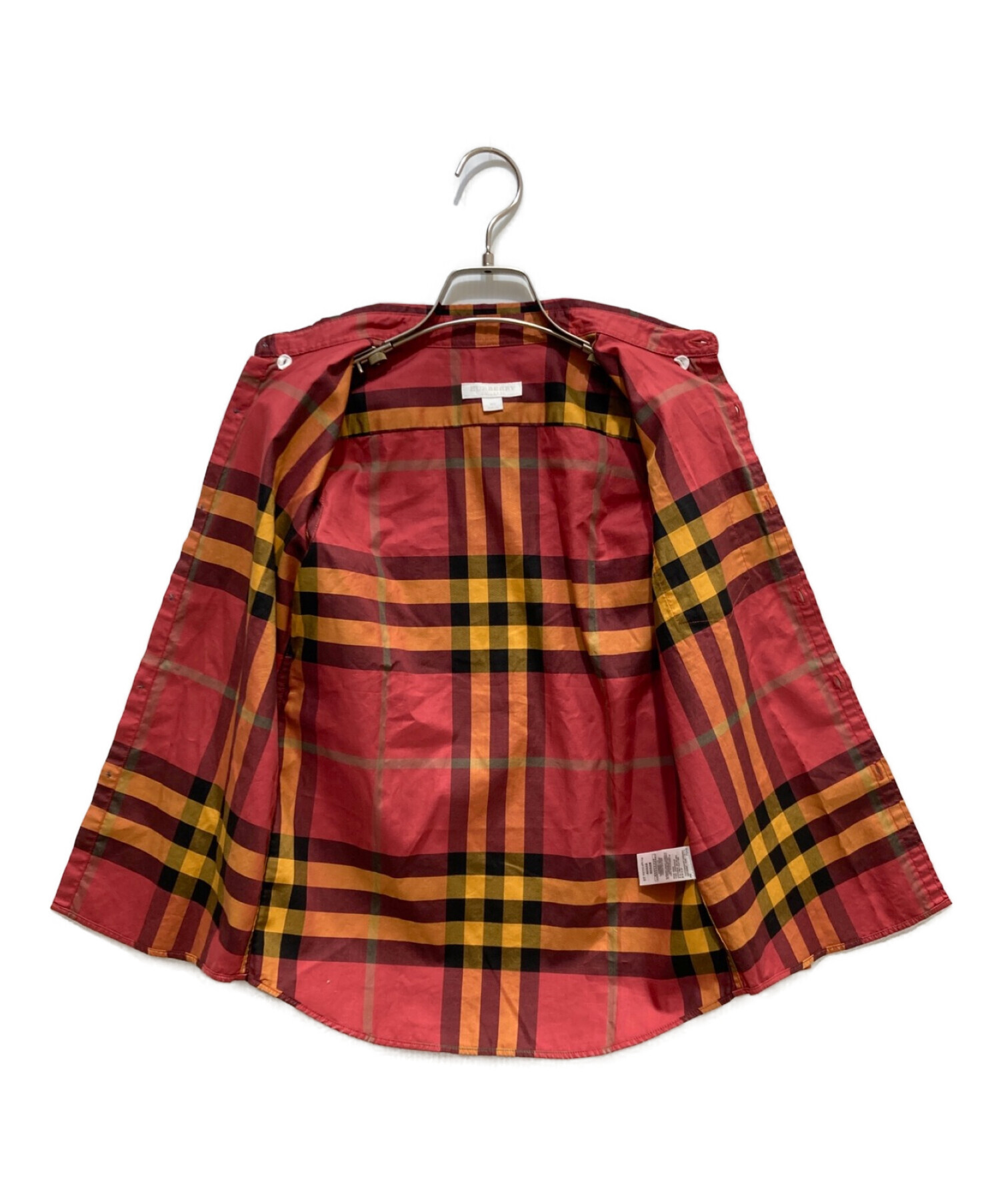 BURBERRY CHILDREN (バーバリー チルドレン) ノヴァチェックシャツ レッド×イエロー サイズ:140cm