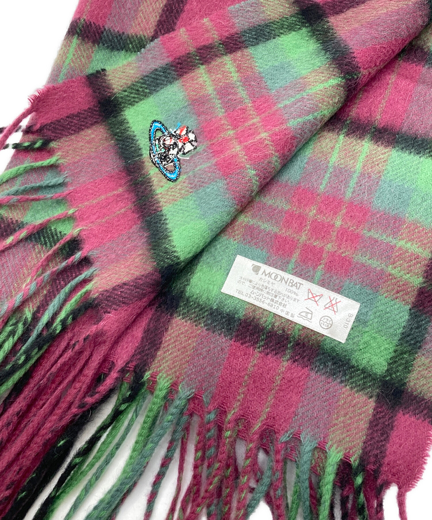 中古・古着通販】Vivienne Westwood (ヴィヴィアンウエストウッド) チェックマフラー パープル×グリーン｜ブランド・古着通販  トレファク公式【TREFAC FASHION】スマホサイト