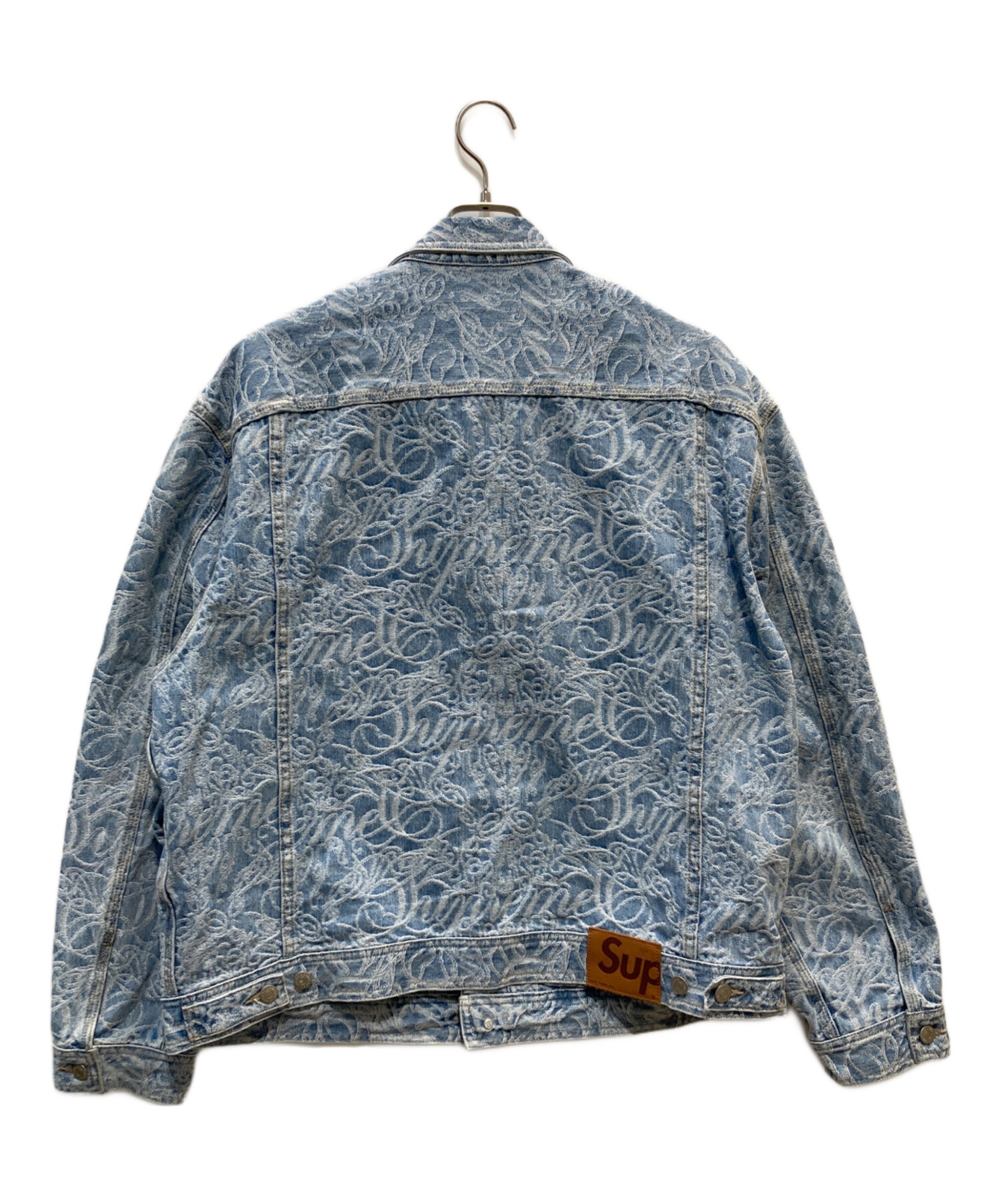 中古・古着通販】SUPREME (シュプリーム) script jacquard denim trucker jacket インディゴ サイズ:XL｜ブランド・古着通販  トレファク公式【TREFAC FASHION】スマホサイト