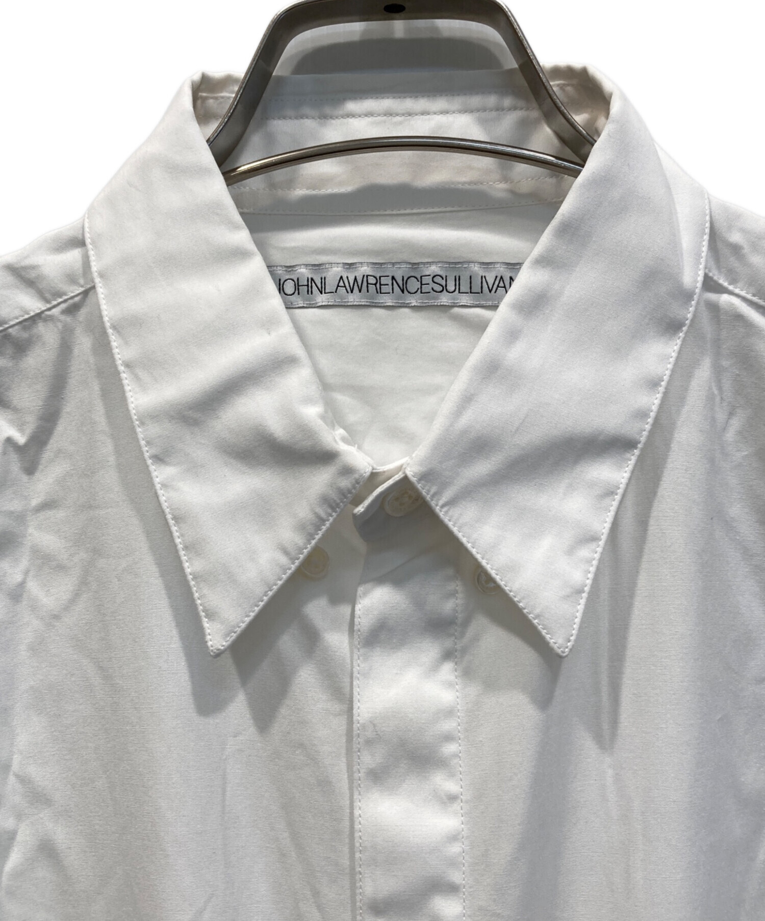 JOHN LAWRENCE SULLIVAN (ジョン ローレンス サリバン) BROADCLOTH BUTTON DOWN SHIRT ホワイト  サイズ:38