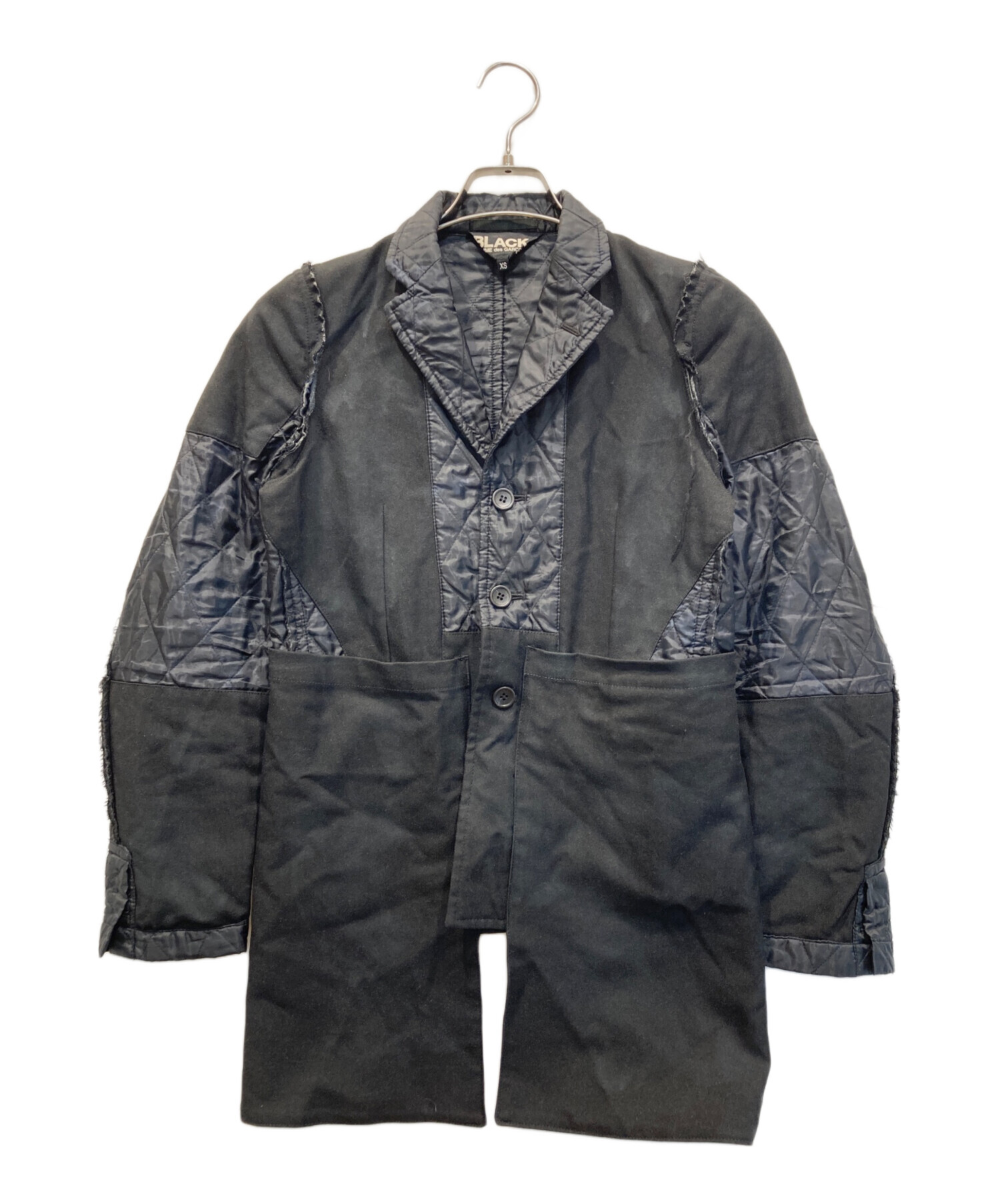 中古・古着通販】BLACK COMME des GARCONS (ブラック コムデギャルソン) キルティング ドッキング リバーシブル ジャケット  ブラック サイズ:XS｜ブランド・古着通販 トレファク公式【TREFAC FASHION】スマホサイト