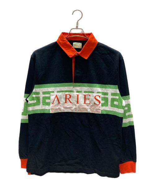 中古・古着通販】ARIES (アリーズ) ラガーシャツ ブラック サイズ:L