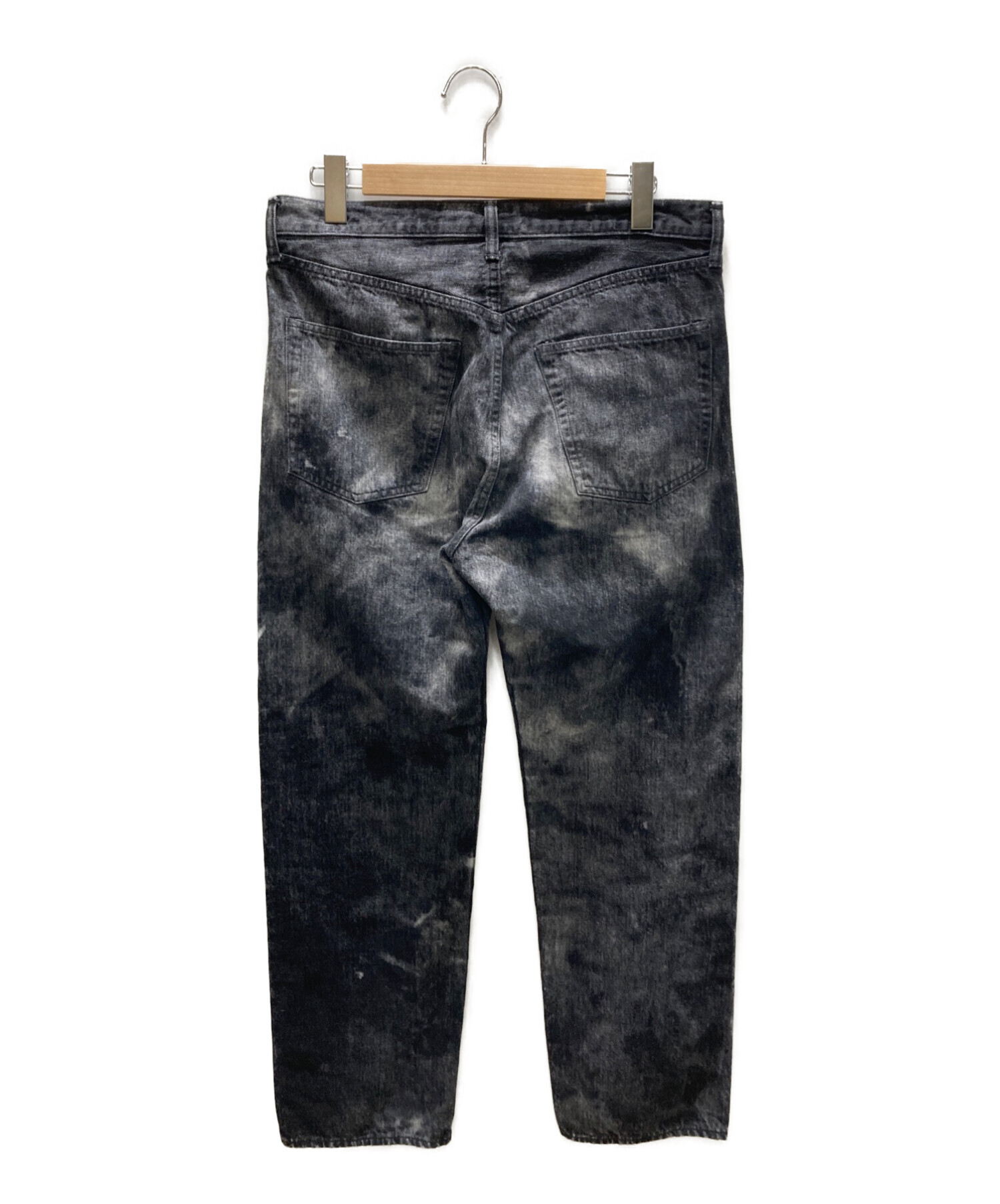 UNUSED (アンユーズド) 13oz サンフェードデニムパンツ / 13oz sun fade denim pants. ブラック サイズ:3  未使用品