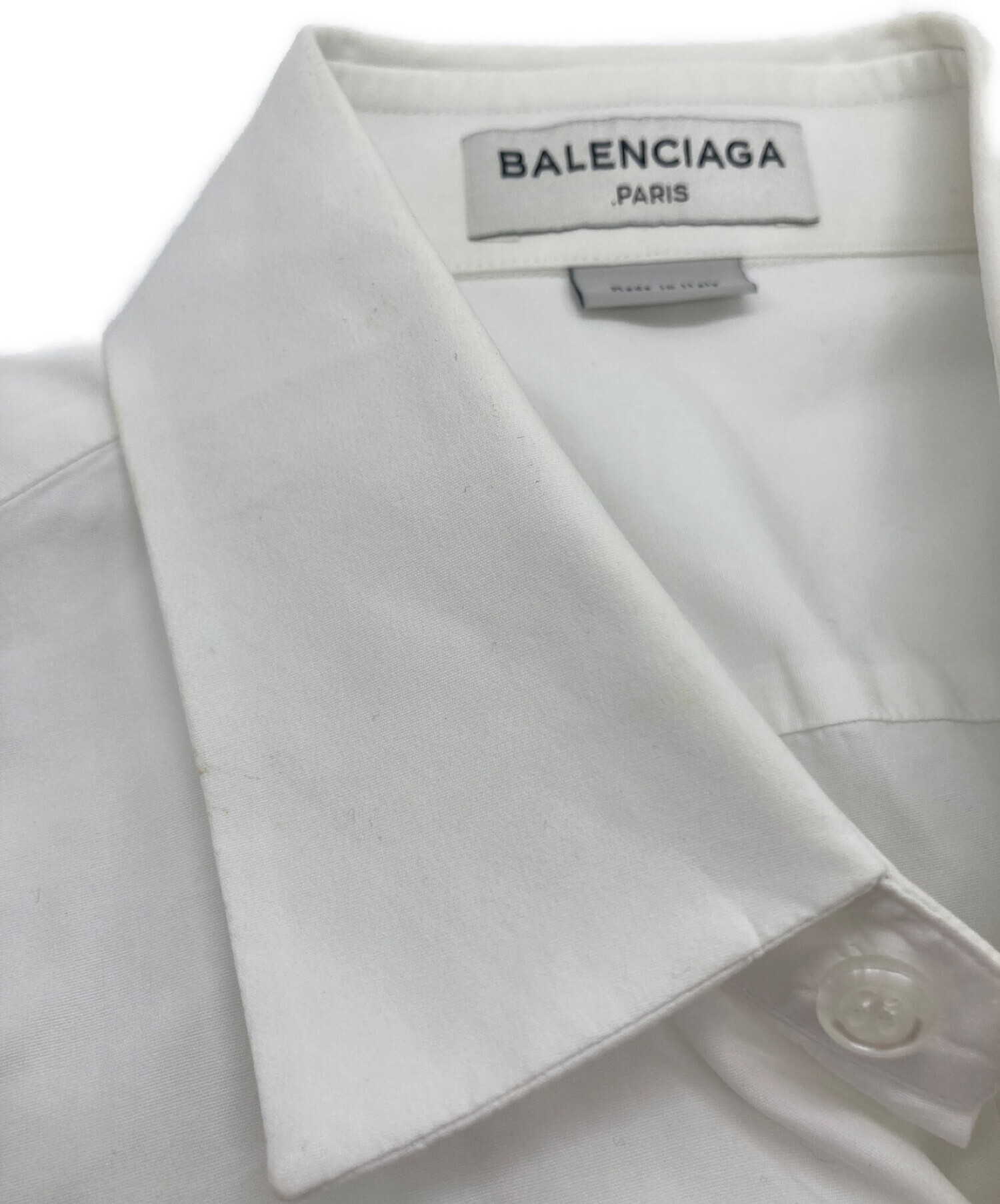BALENCIAGA (バレンシアガ) 半袖シャツ ホワイト サイズ:38