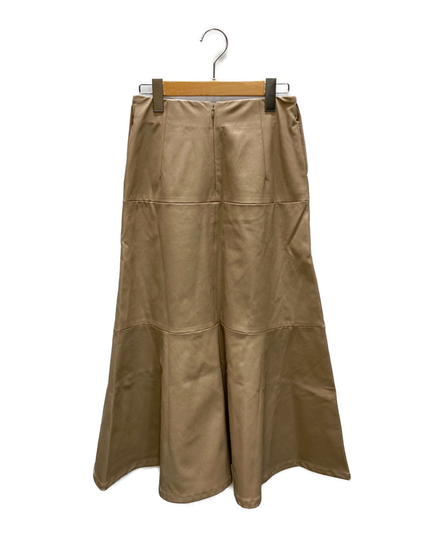 Ron Herman (ロンハーマン) レザースカート / Eco Leather Skirt ベージュ サイズ:S