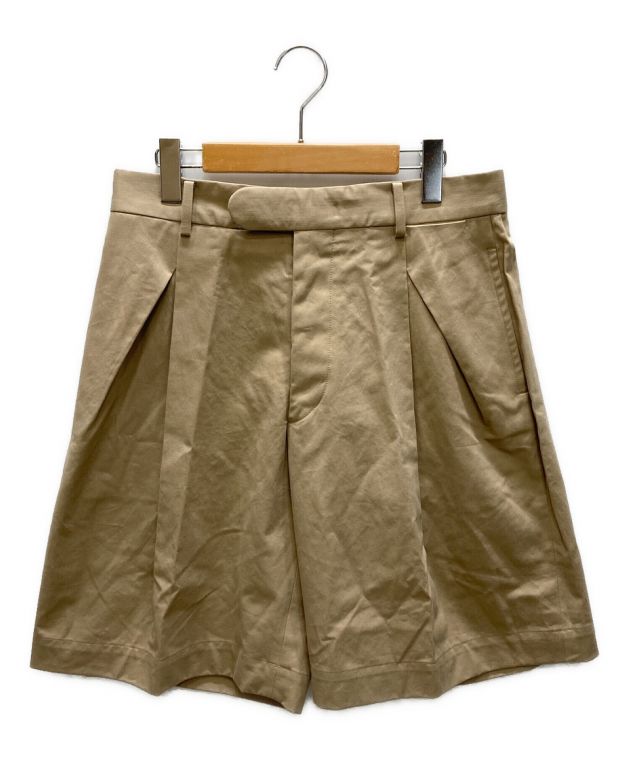 中古・古着通販】HERILL (ヘリル) SOFT TWST ORGANIC CHINO TACK SHORTS / ソフトツイストオーガニック タックショーツ ベージュ サイズ:2｜ブランド・古着通販 トレファク公式【TREFAC FASHION】スマホサイト