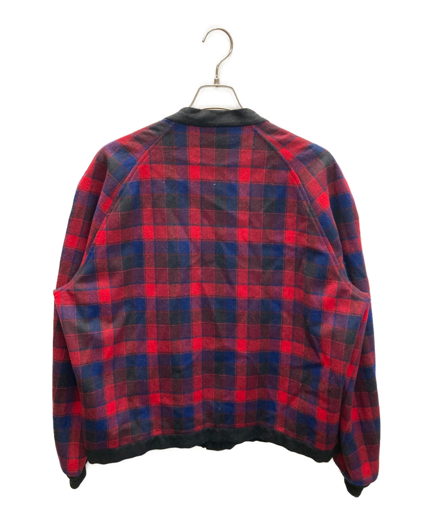 PENDLETON (ペンドルトン) 70sウールカーディガン レッド×ネイビー サイズ:XL