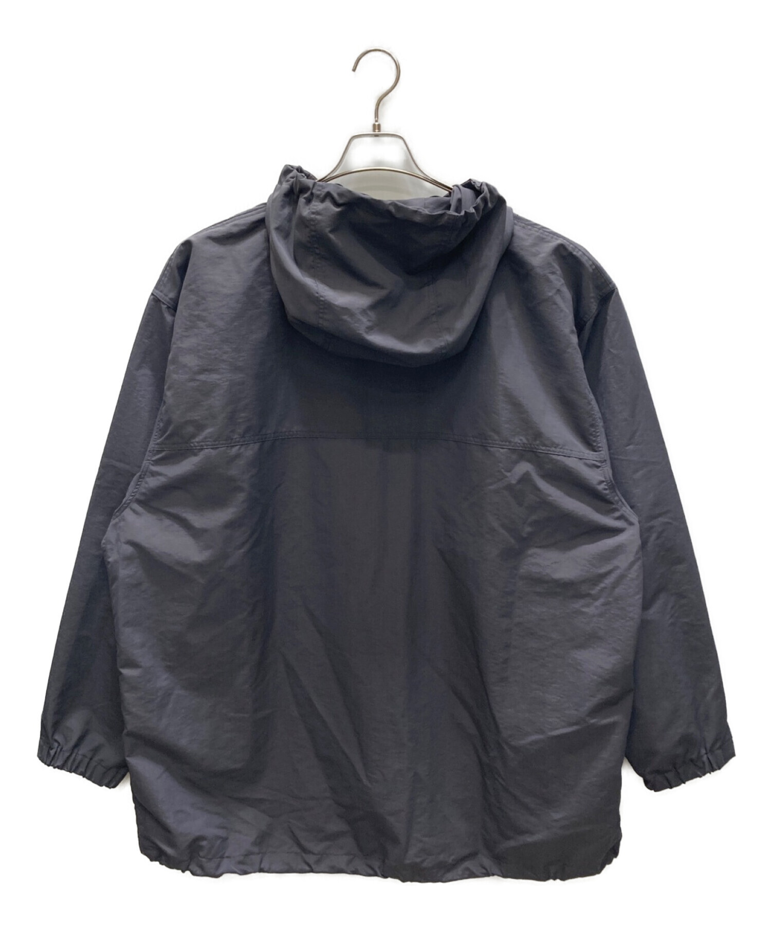 STEVEN ALAN (スティーブンアラン) BURK (バーク) NYLON ZIP PARK / ナイロンジップジャケット グレー サイズ:L