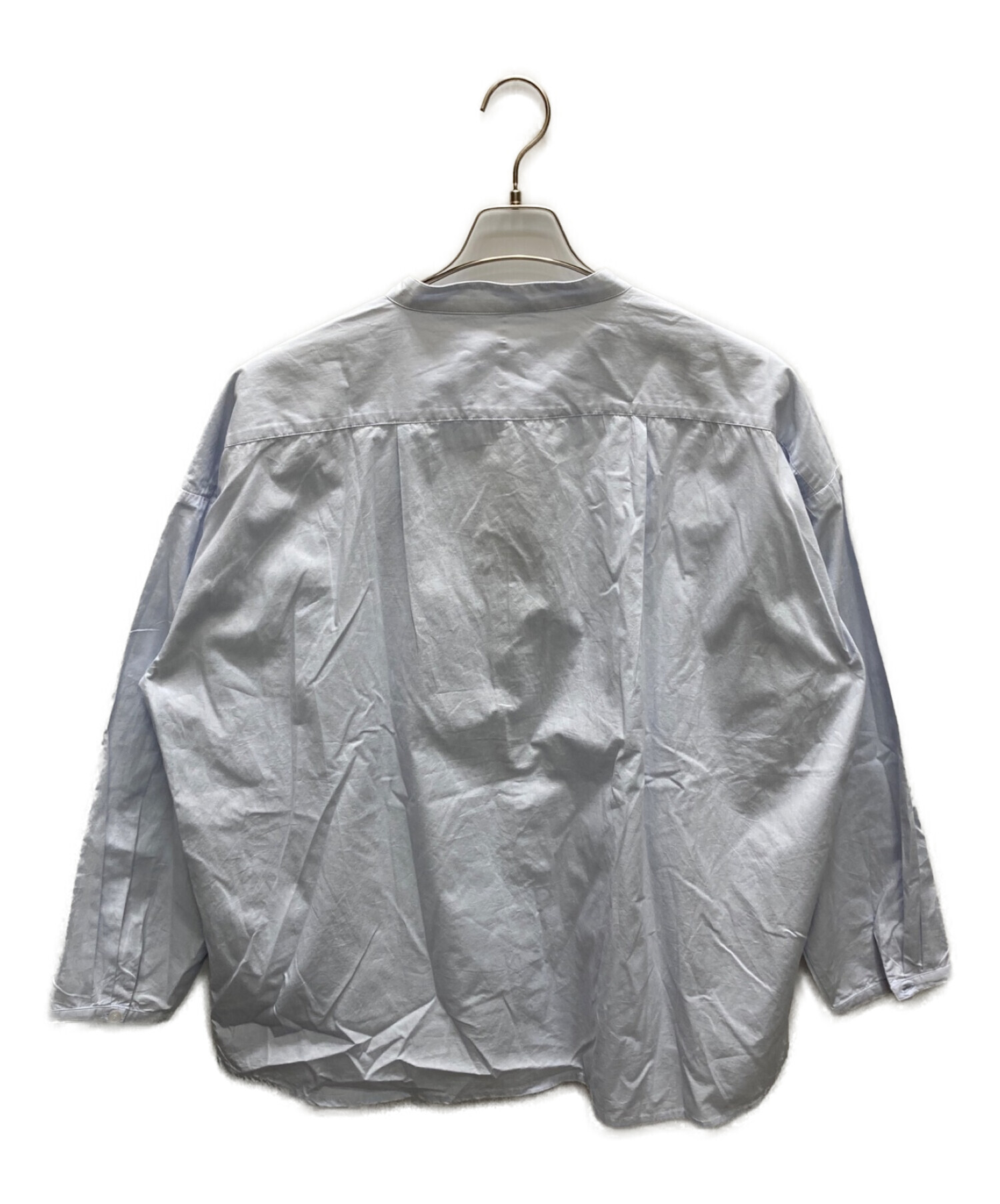 SEEALL (シーオール) オーバーサイズバンドカラーシャツ スカイブルー サイズ:48 未使用品