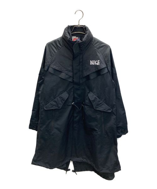 ナイキ ×サカイ Sacai  NRG Trench Jacket DQ9028-010 ロゴプリントナイロンコート メンズ M