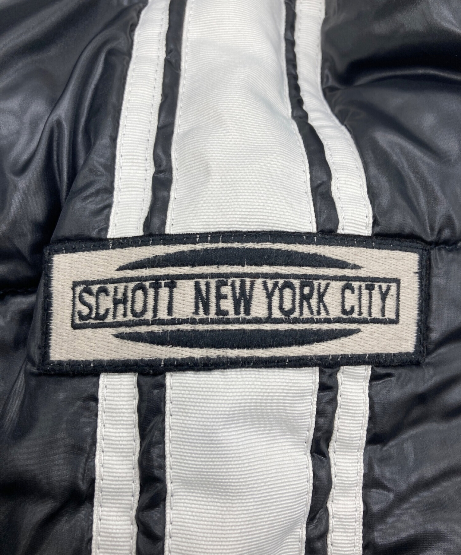 中古・古着通販】Schott (ショット) 中綿ジャケット ブラック サイズ:M