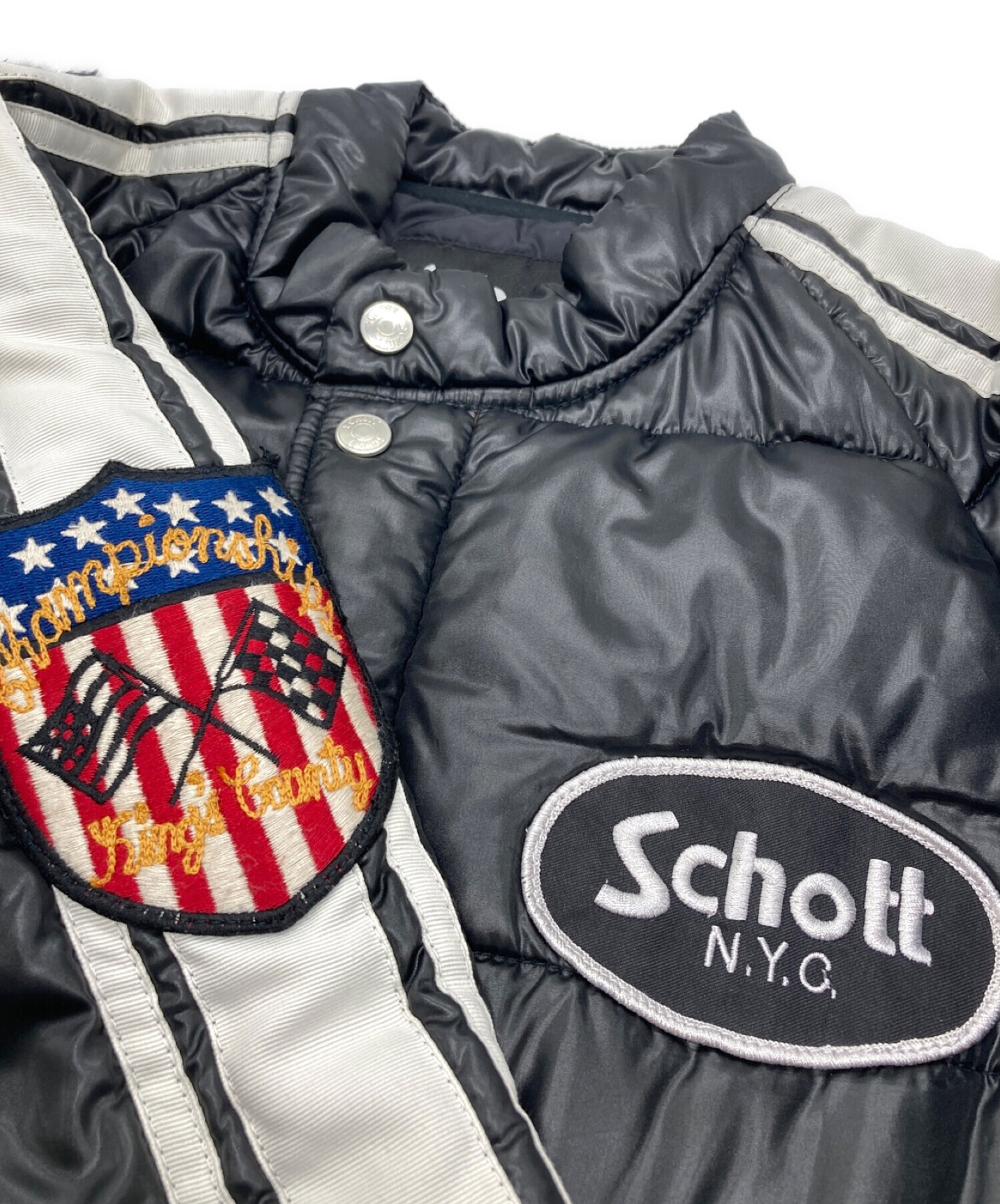 中古・古着通販】Schott (ショット) 中綿ジャケット ブラック サイズ:M