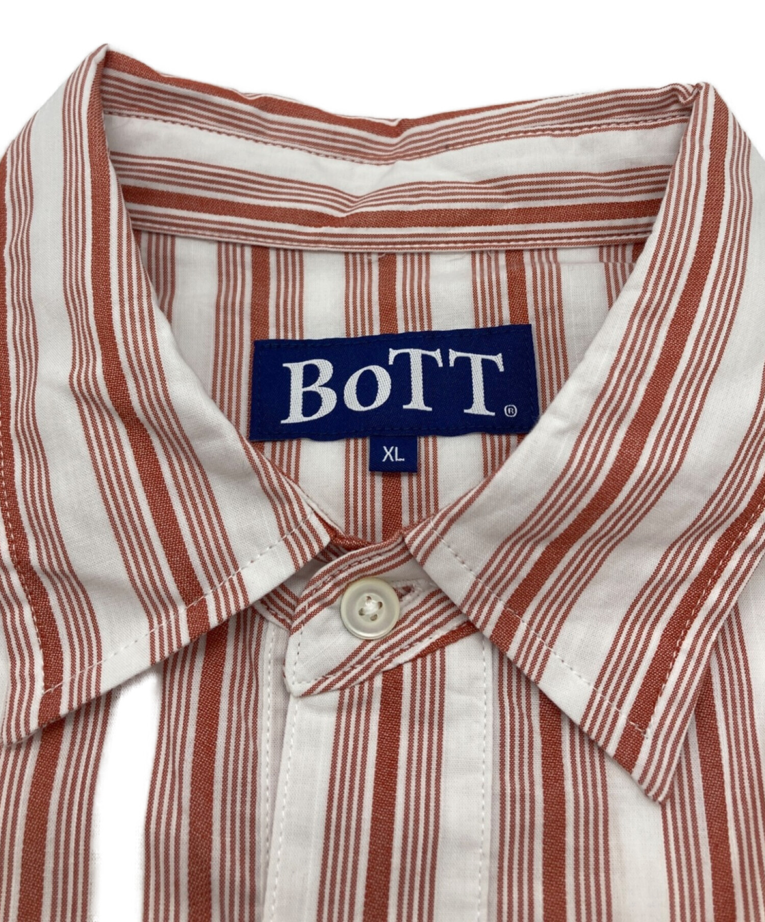 中古・古着通販】BoTT (ボット) プルオーバーストライプシャツ レッド