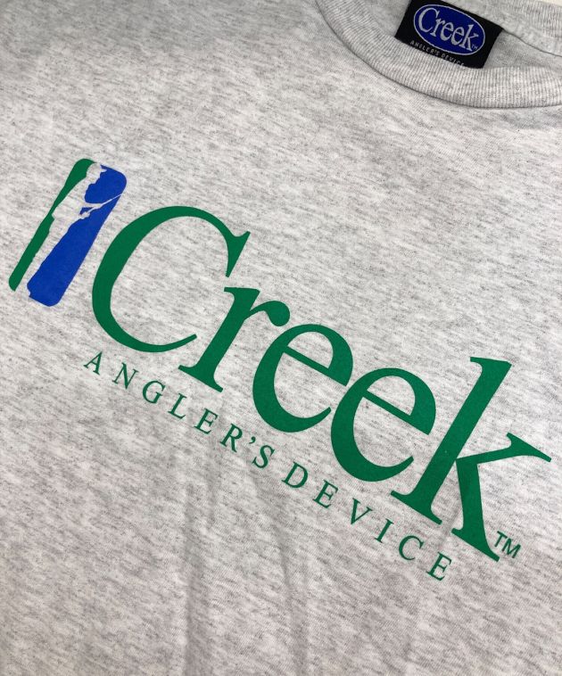 中古・古着通販】Creek (クリーク) ロゴTシャツ グレー サイズ:M 