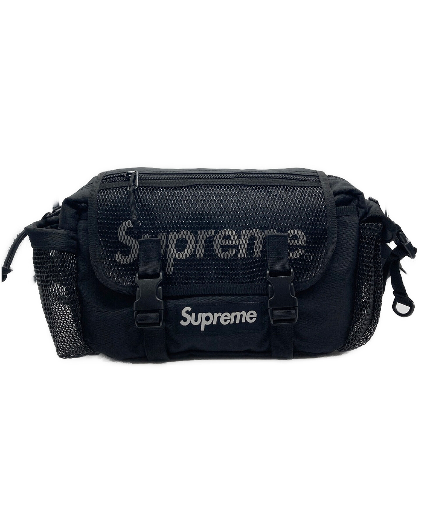 supreme waist bag 黒 ウエストバッグ