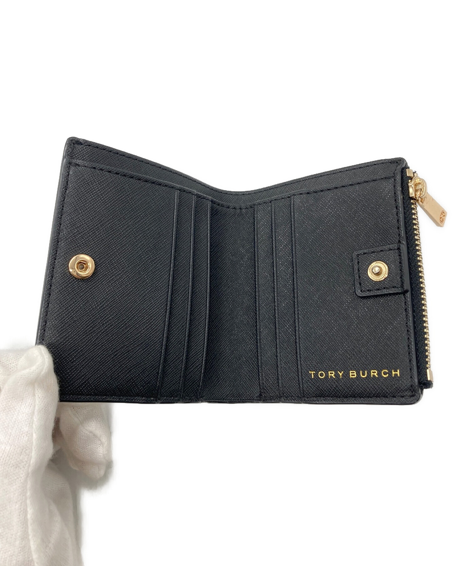 中古・古着通販】TORY BURCH (トリーバーチ) ミニウォレット ブラック