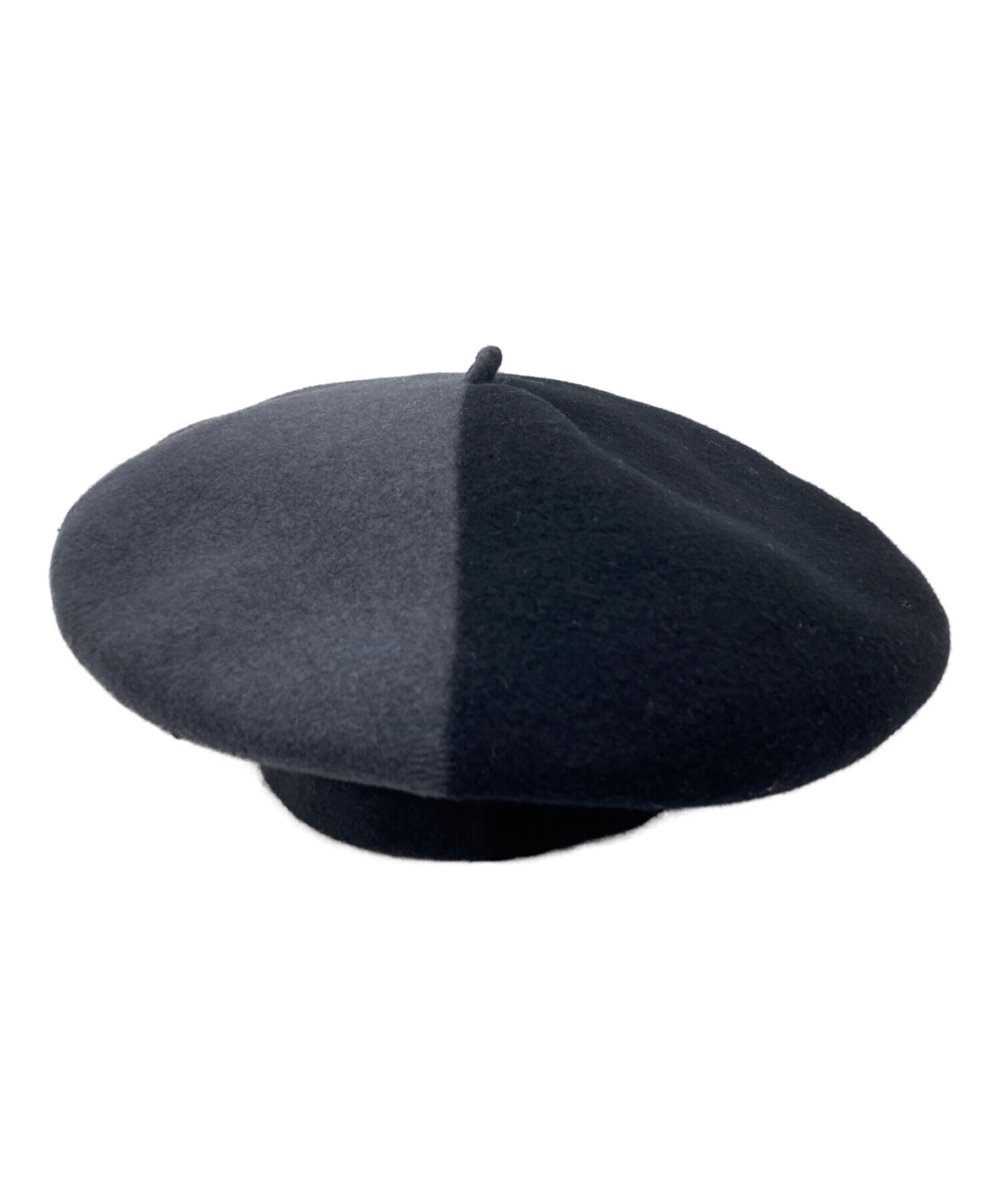 BUENA VISTA (ブエナビスタ) バイカラーベレー帽 ブラック×グレー