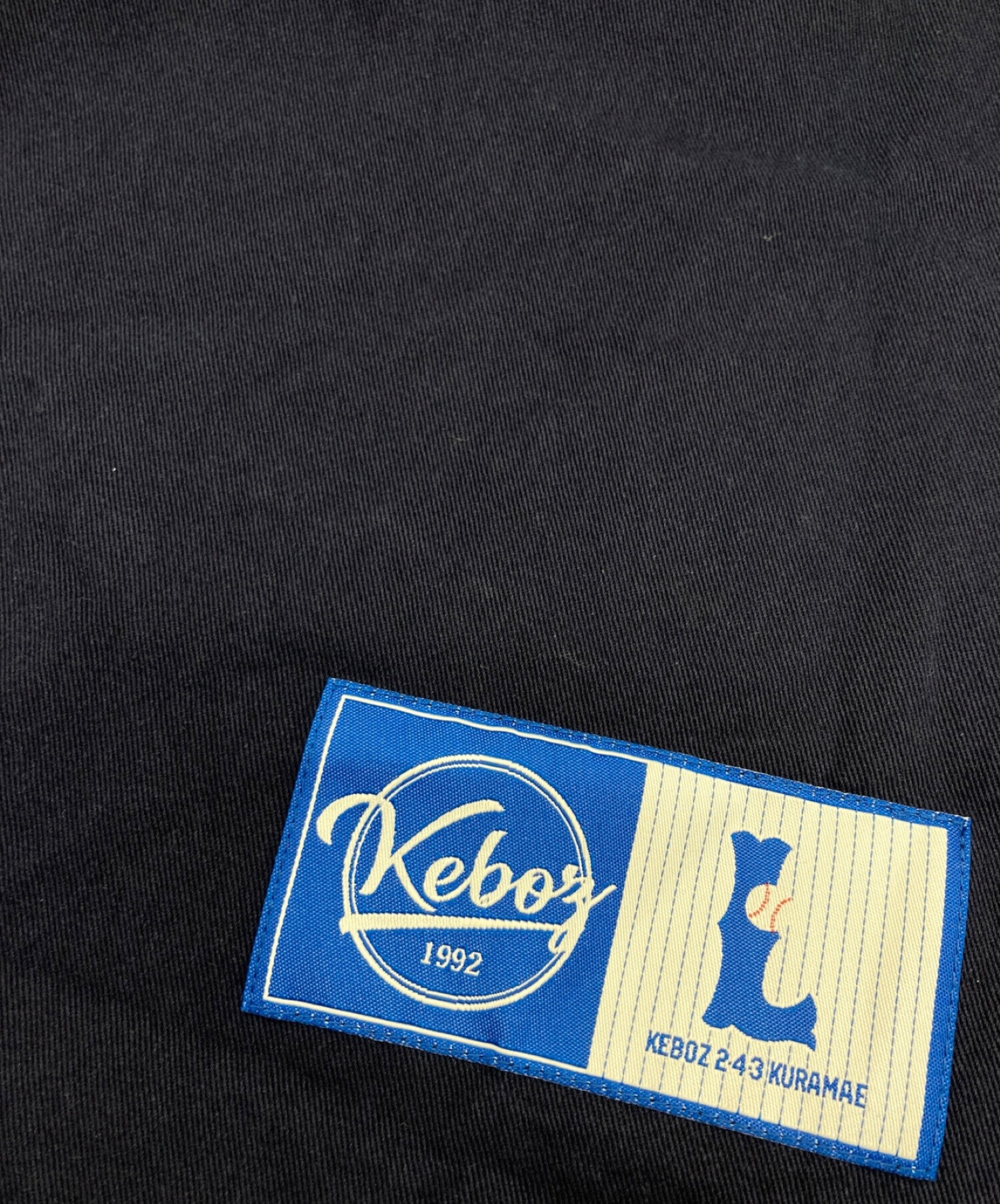 KEBOZ (ケボズ) ベースボールシャツ ネイビー サイズ:L