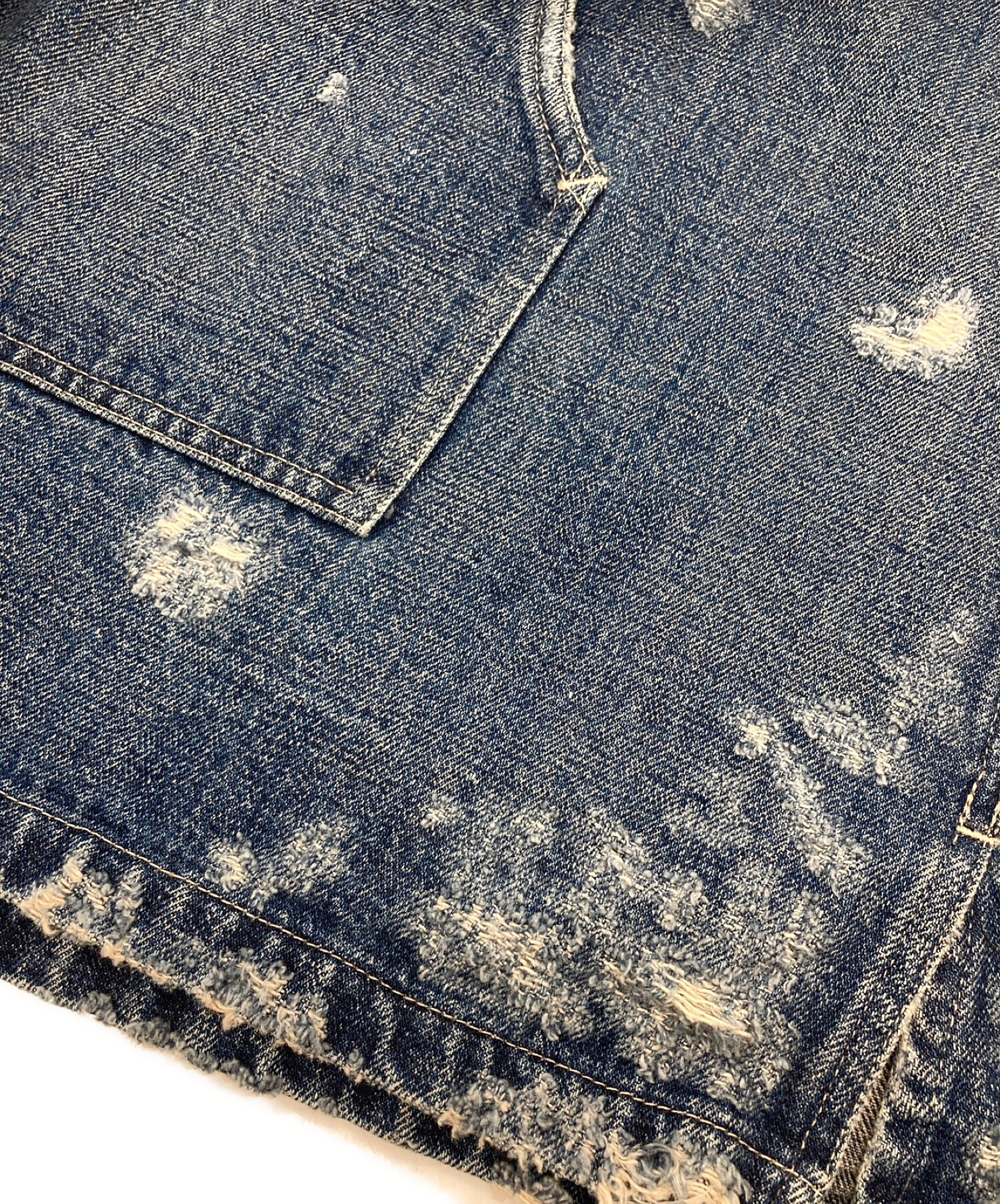 中古・古着通販】mexipa (メキパ) Selvage Denim damage Mexican Parker インディゴ  サイズ:M｜ブランド・古着通販 トレファク公式【TREFAC FASHION】スマホサイト