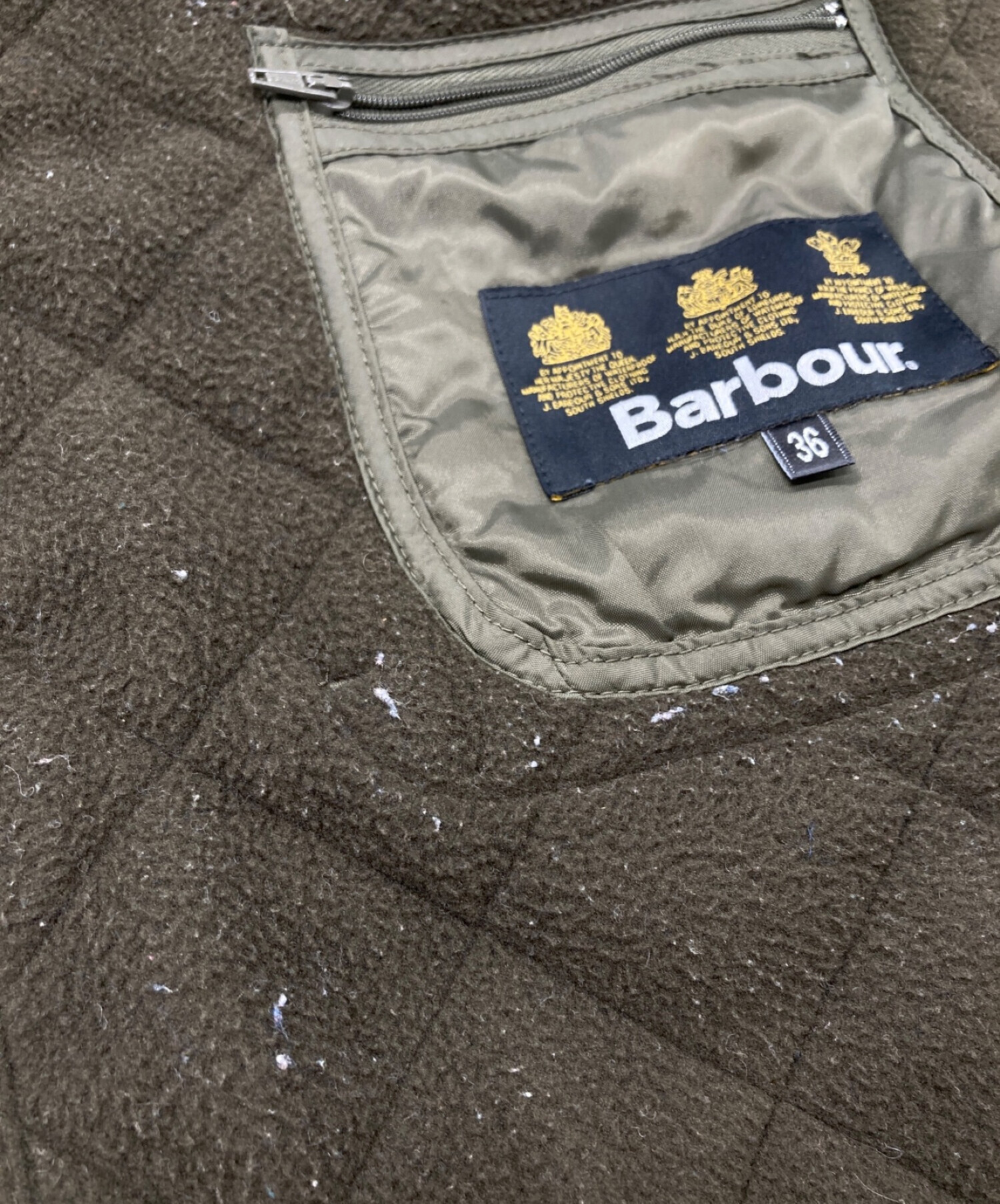 中古・古着通販】Barbour (バブアー) キルティングジャケット カーキ