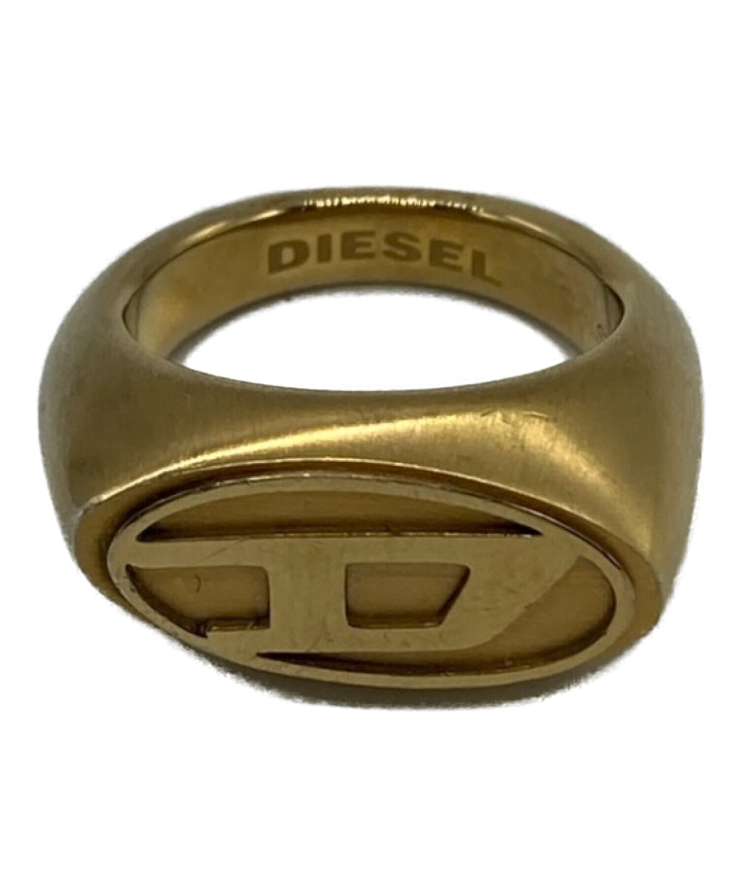 中古・古着通販】DIESEL (ディーゼル) ロゴリング ゴールド サイズ:9号