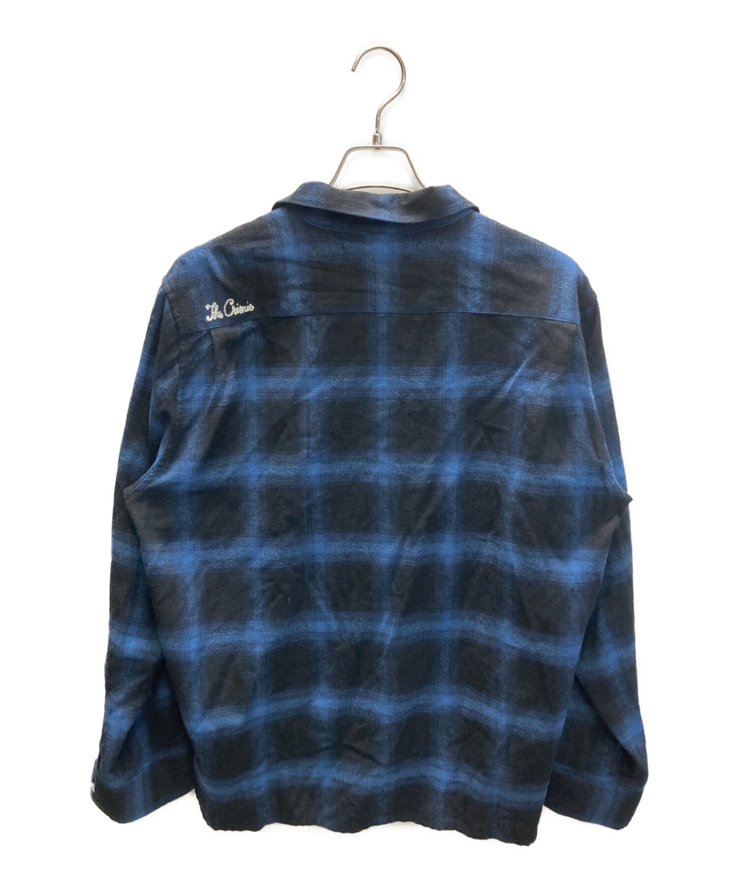 THE CRIMIE (ザ クライミー) OMBRE CHECK LONG SLEEVE SHIRT/オンブレチェックシャツ ブルー サイズ:XL