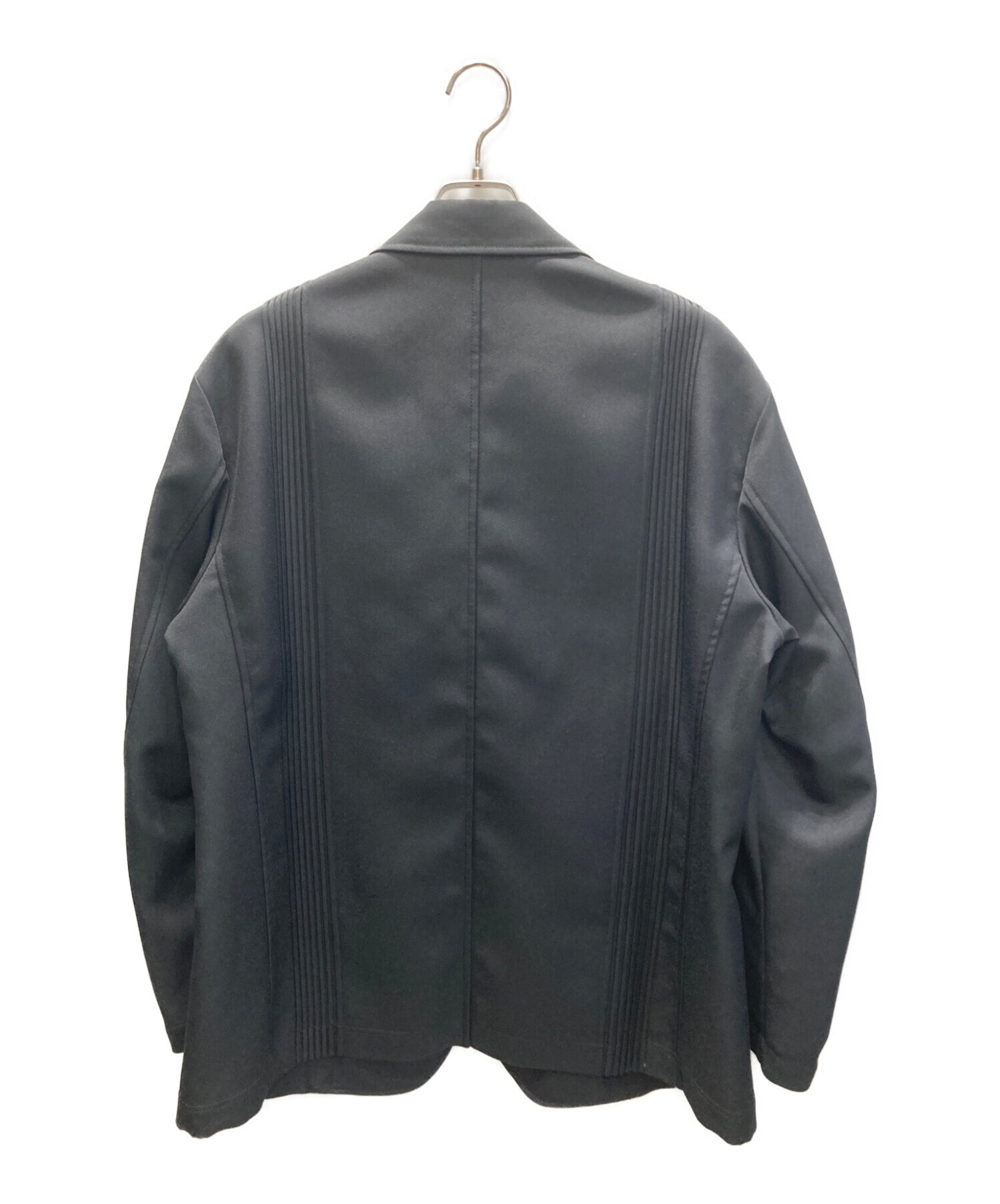 ISSEY MIYAKE MEN (イッセイミヤケメン) プリーツ2Bテーラードジャケット ブラック サイズ:４ 未使用品