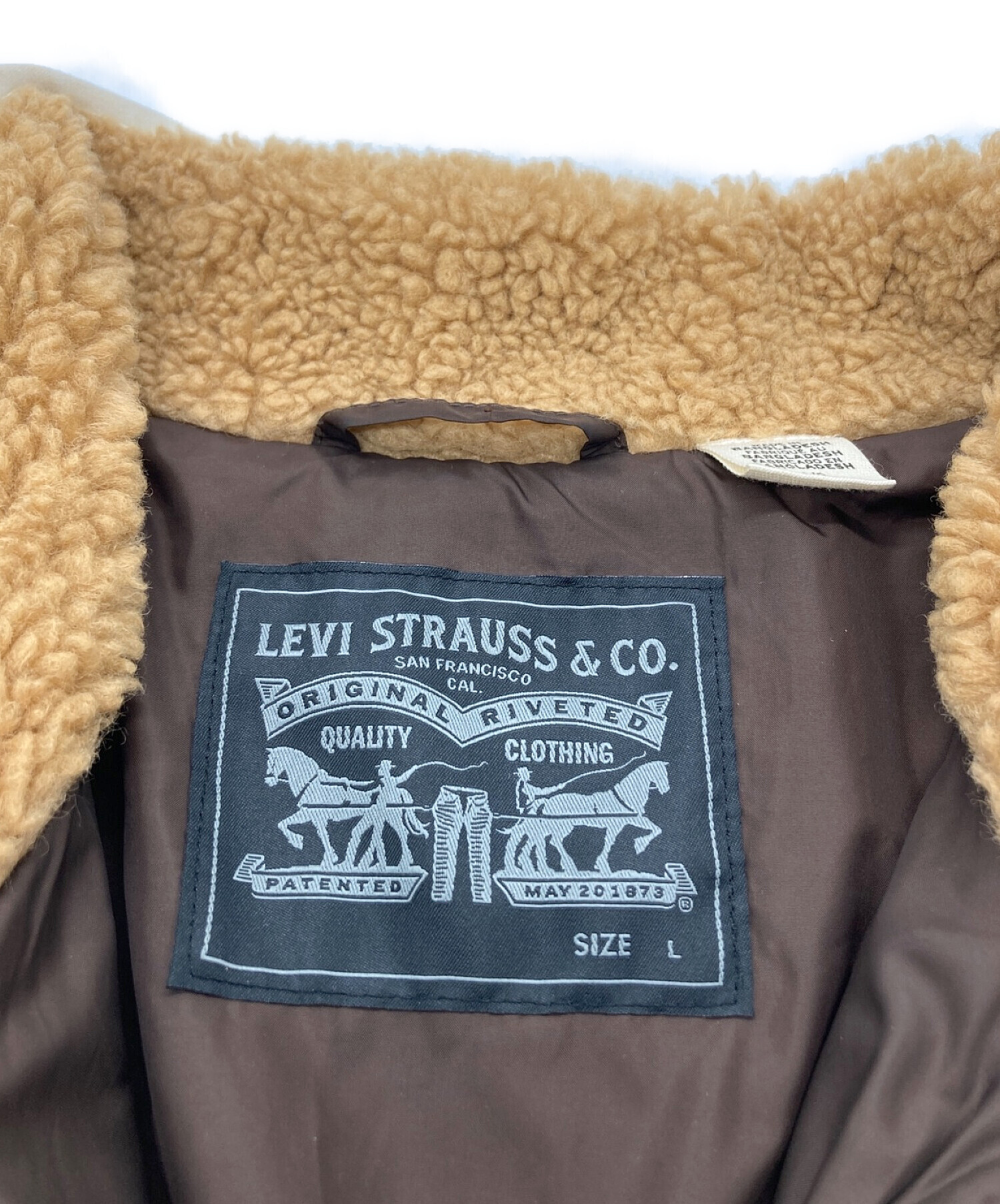 中古・古着通販】LEVI'S (リーバイス) ボアジャケット ブラウン サイズ