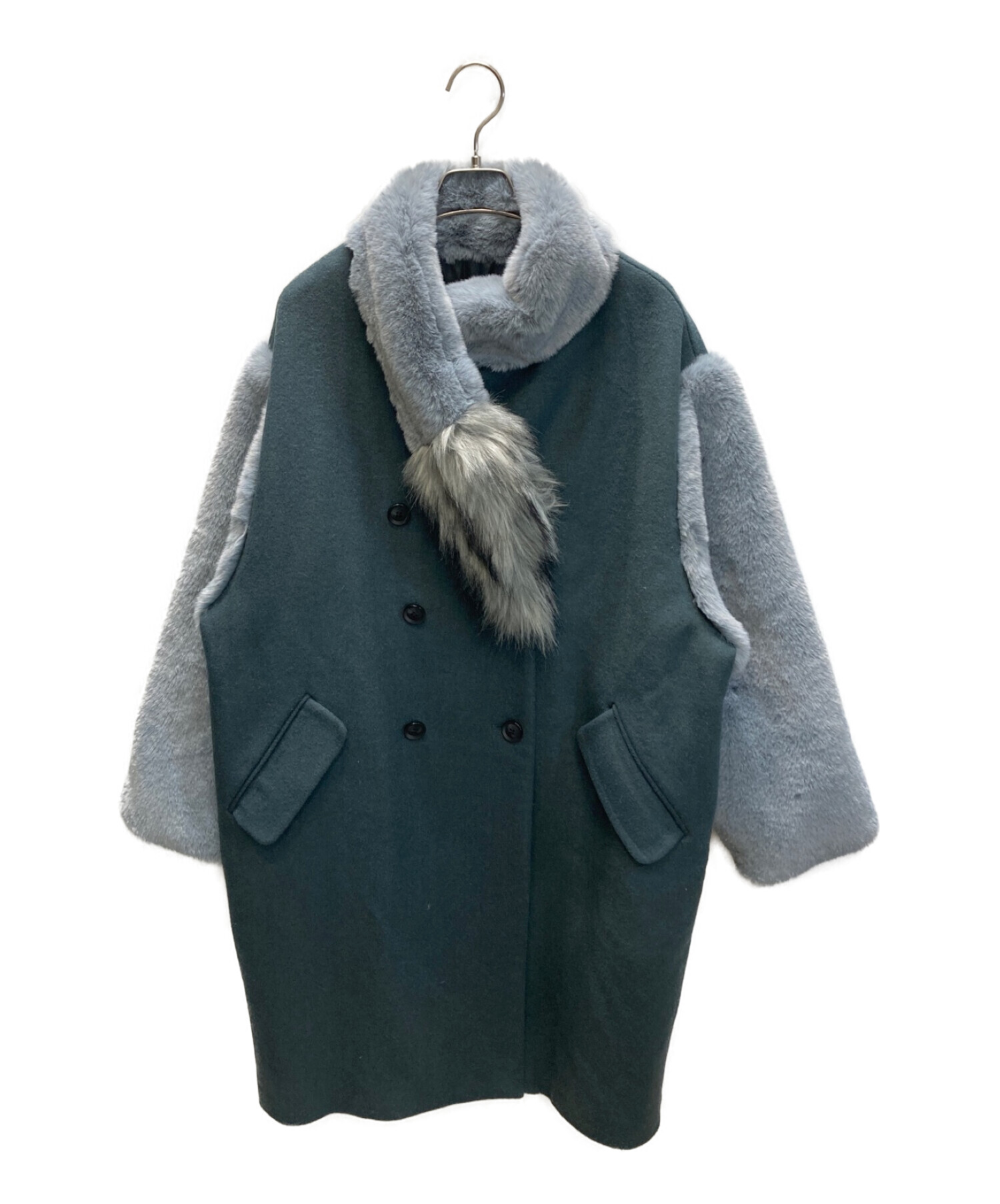 中古・古着通販】PAMEO POSE (パメオポーズ) Tail Muff Coat グレー サイズ:FREE 未使用品｜ブランド・古着通販  トレファク公式【TREFAC FASHION】スマホサイト