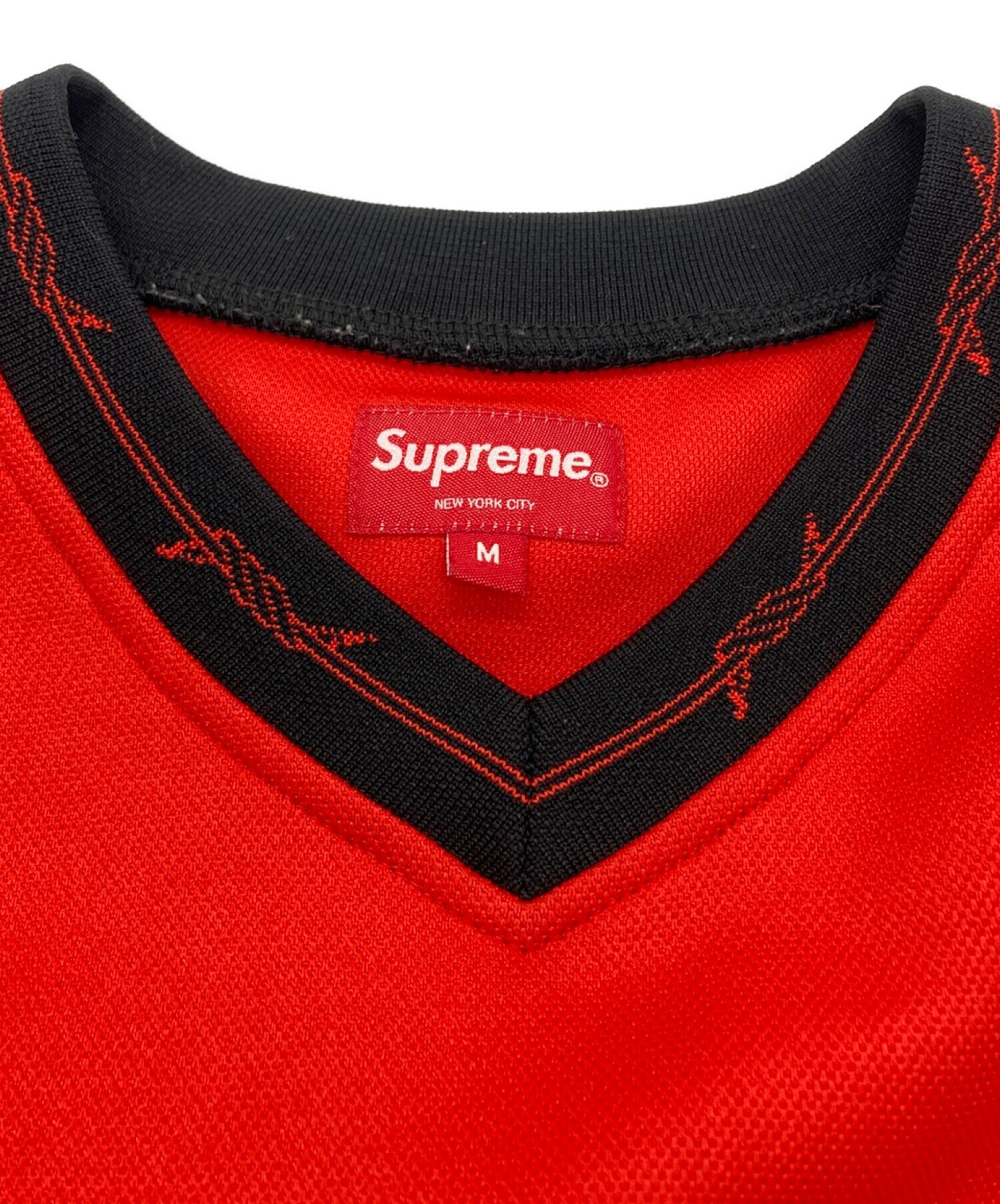 中古・古着通販】Supreme (シュプリーム) Barbed Wire Moto Jersey ブラック×レッド サイズ:M｜ブランド・古着通販  トレファク公式【TREFAC FASHION】スマホサイト