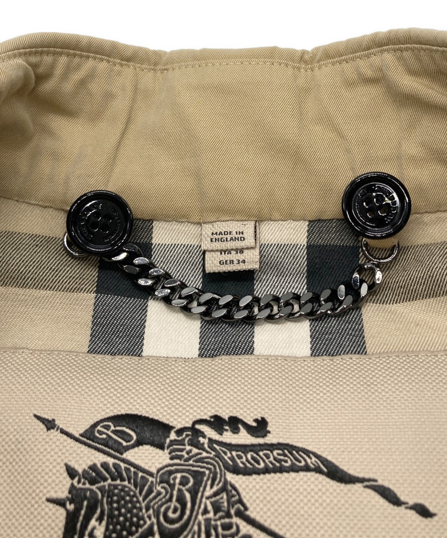 中古・古着通販】BURBERRY (バーバリー) トレンチコート ベージュ ...