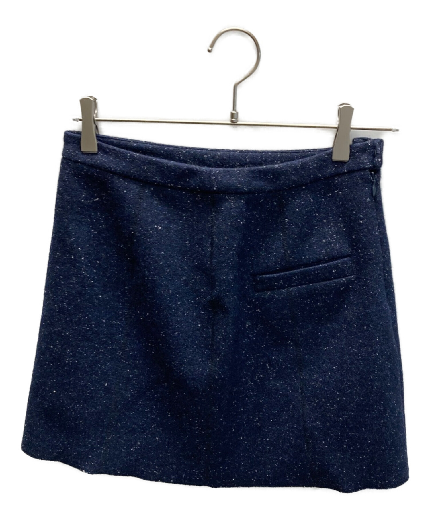 Ron Herman (ロンハーマン) シルク混ミニスカート ネイビー サイズ:XS