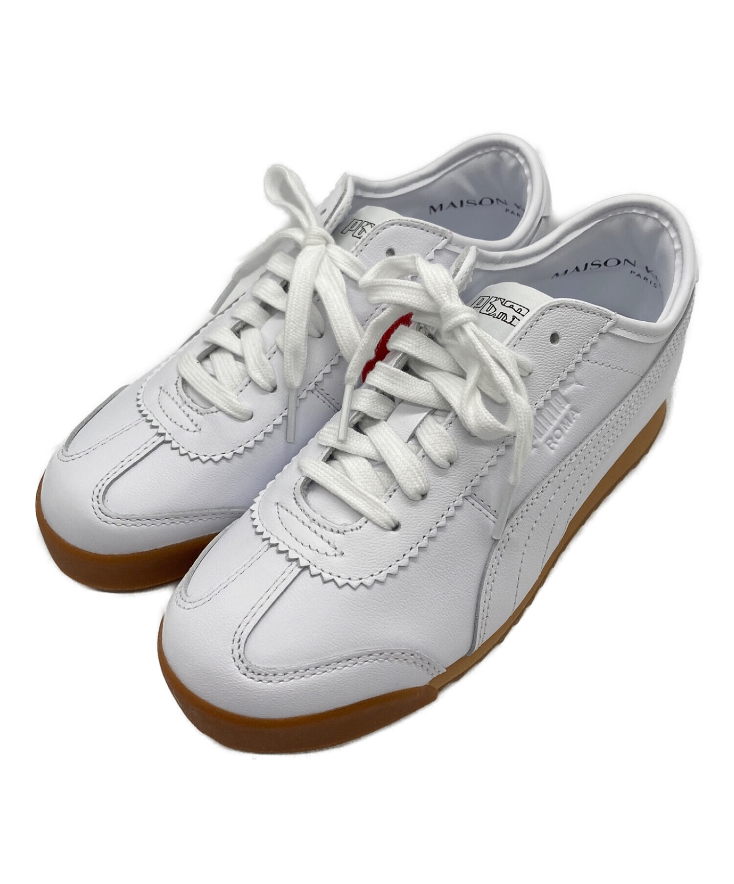 PUMA (プーマ) maison kitsune (メゾンキツネ) コラボスニーカー ホワイト サイズ:23.5/US 6.5 UK 4.5 未使用品