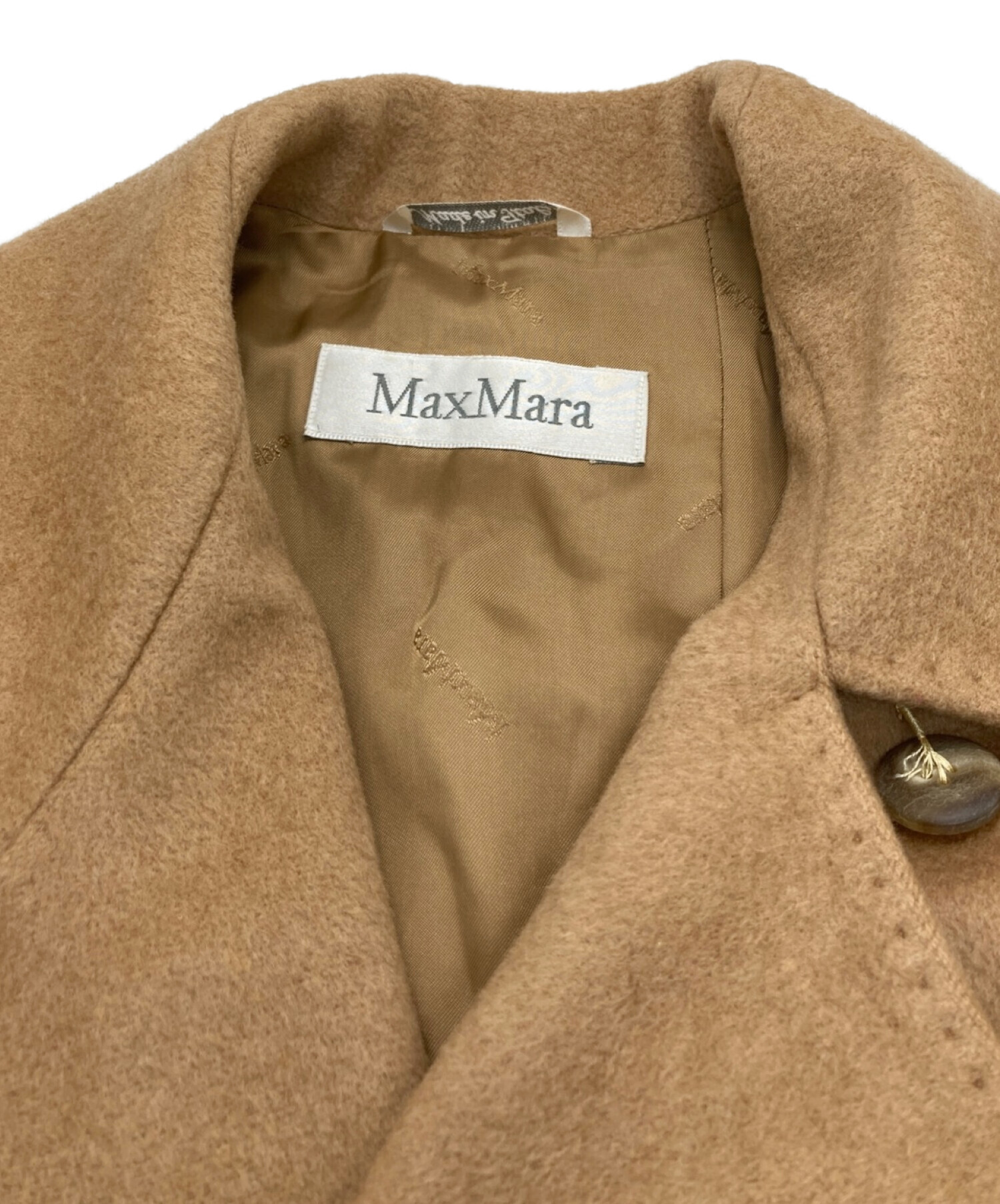 中古・古着通販】MaxMara (マックスマーラ) キャメルロングコート